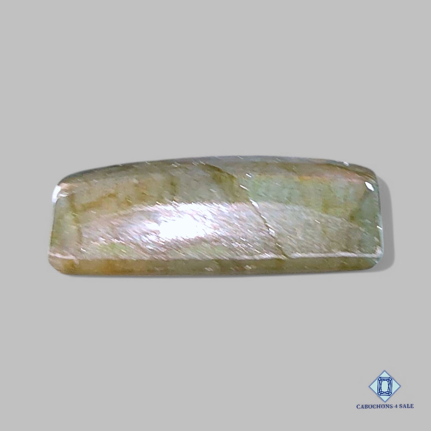 Cabujones rectangulares de labradorita multicolor
