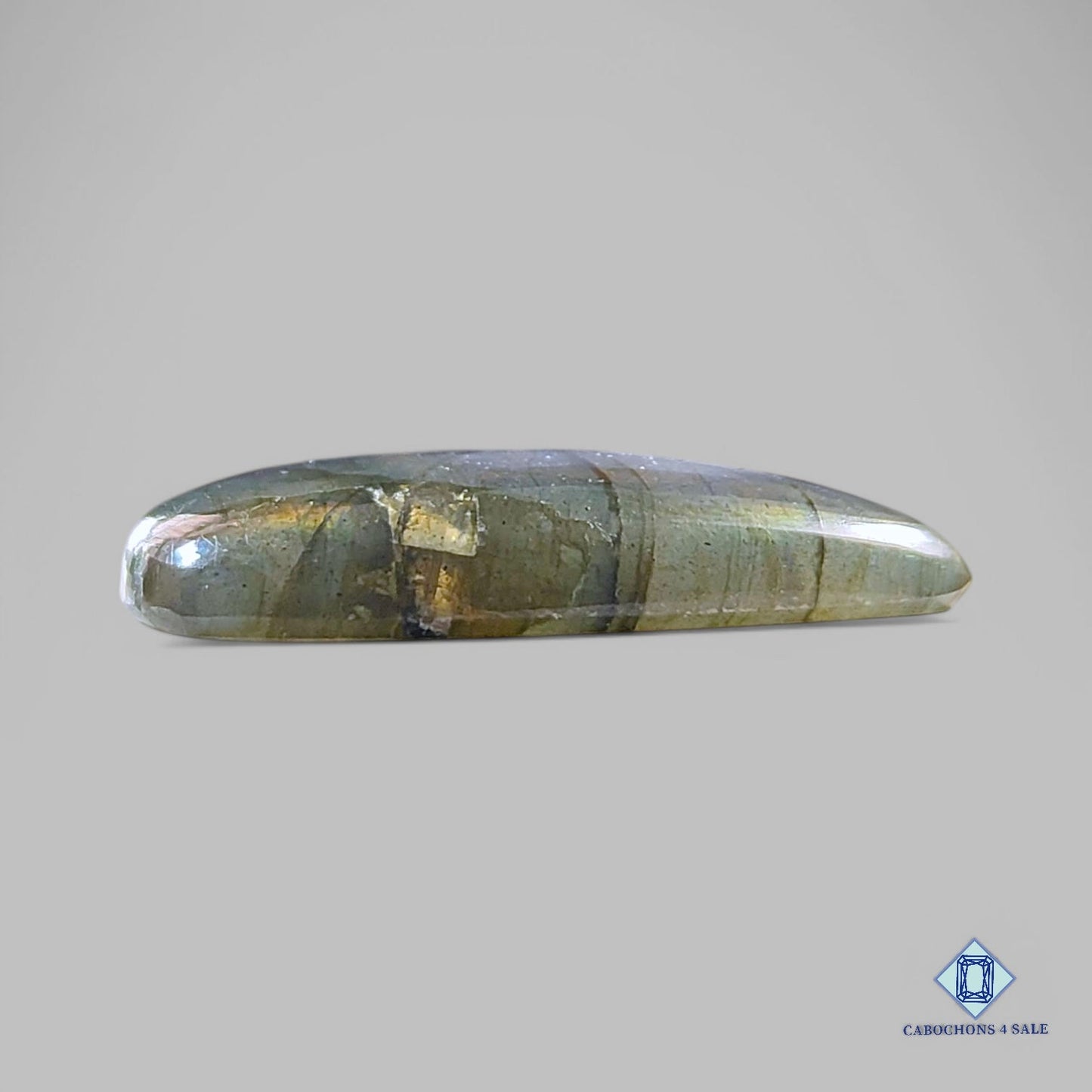 Cabujones de pera de labradorita multicolor