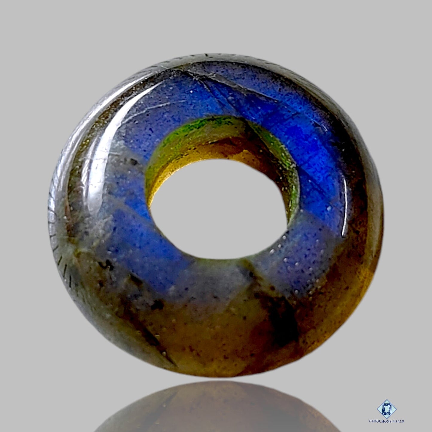 Blue Labradorite Ring Carvings