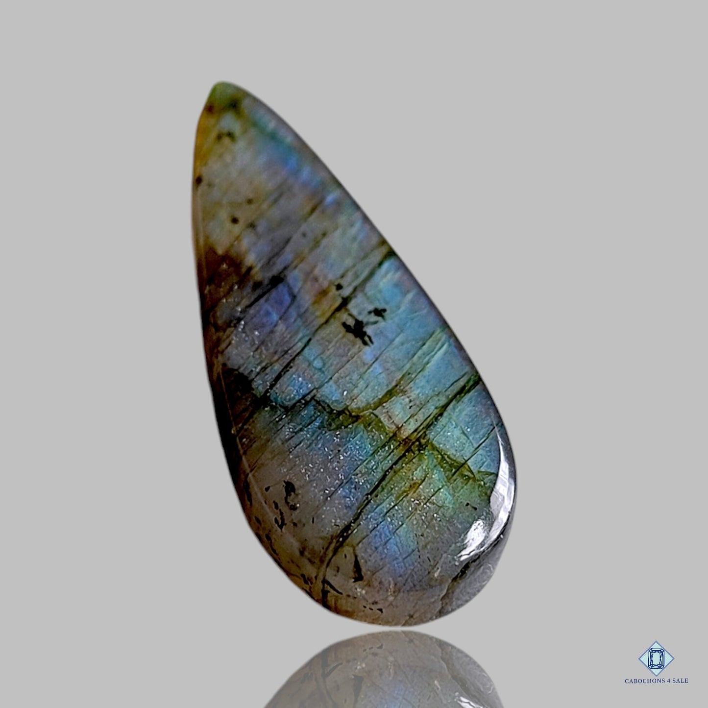 Multi color Labradorite Pear Cabochons