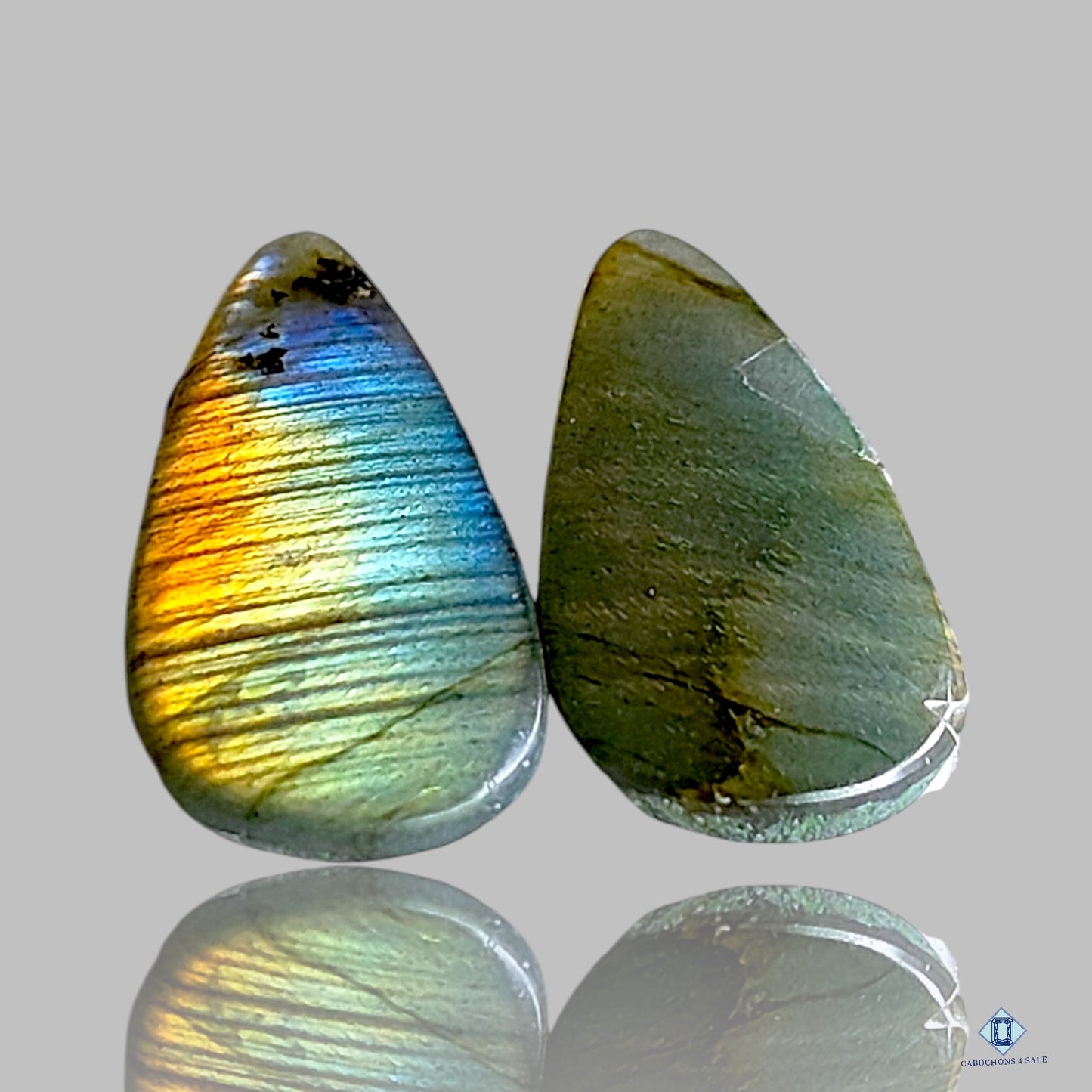 Multi color Labradorite Pear Pairs