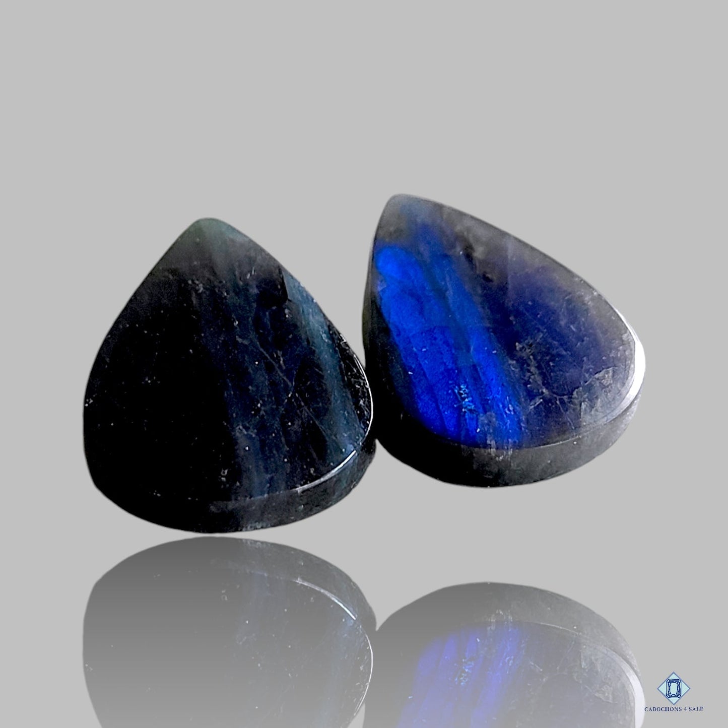 Blue Labradorite Pear Pairs