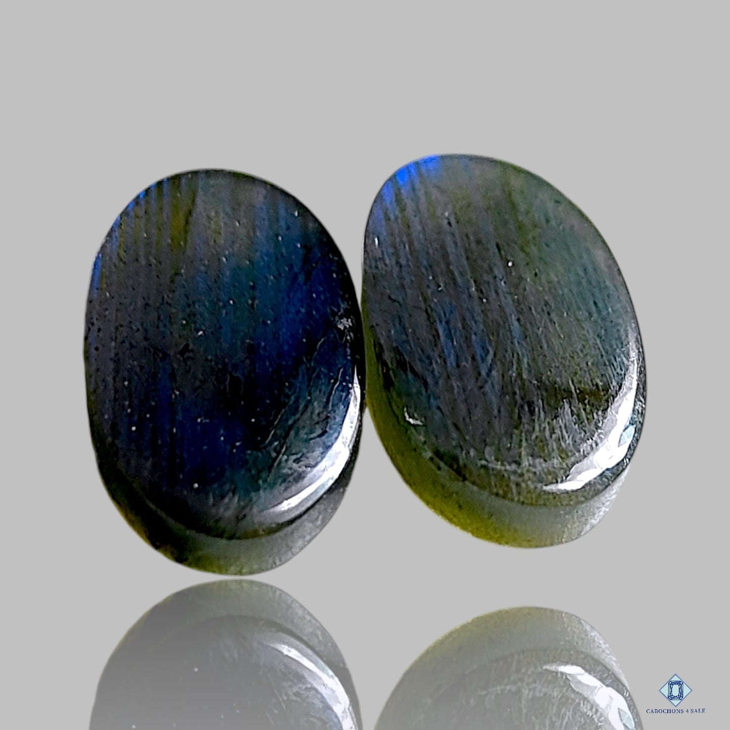 Blue Labradorite Oval Pairs