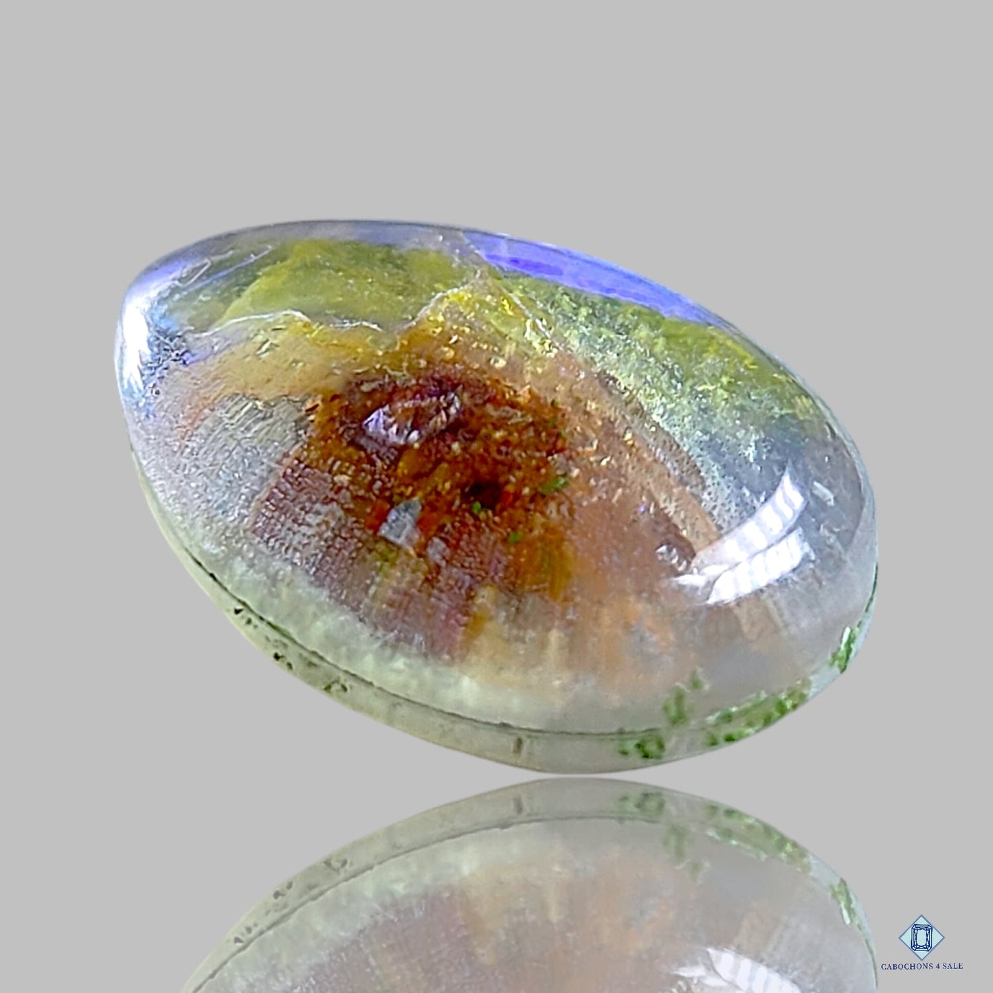 Blue Labradorite Coated Doublets Pear Doublets