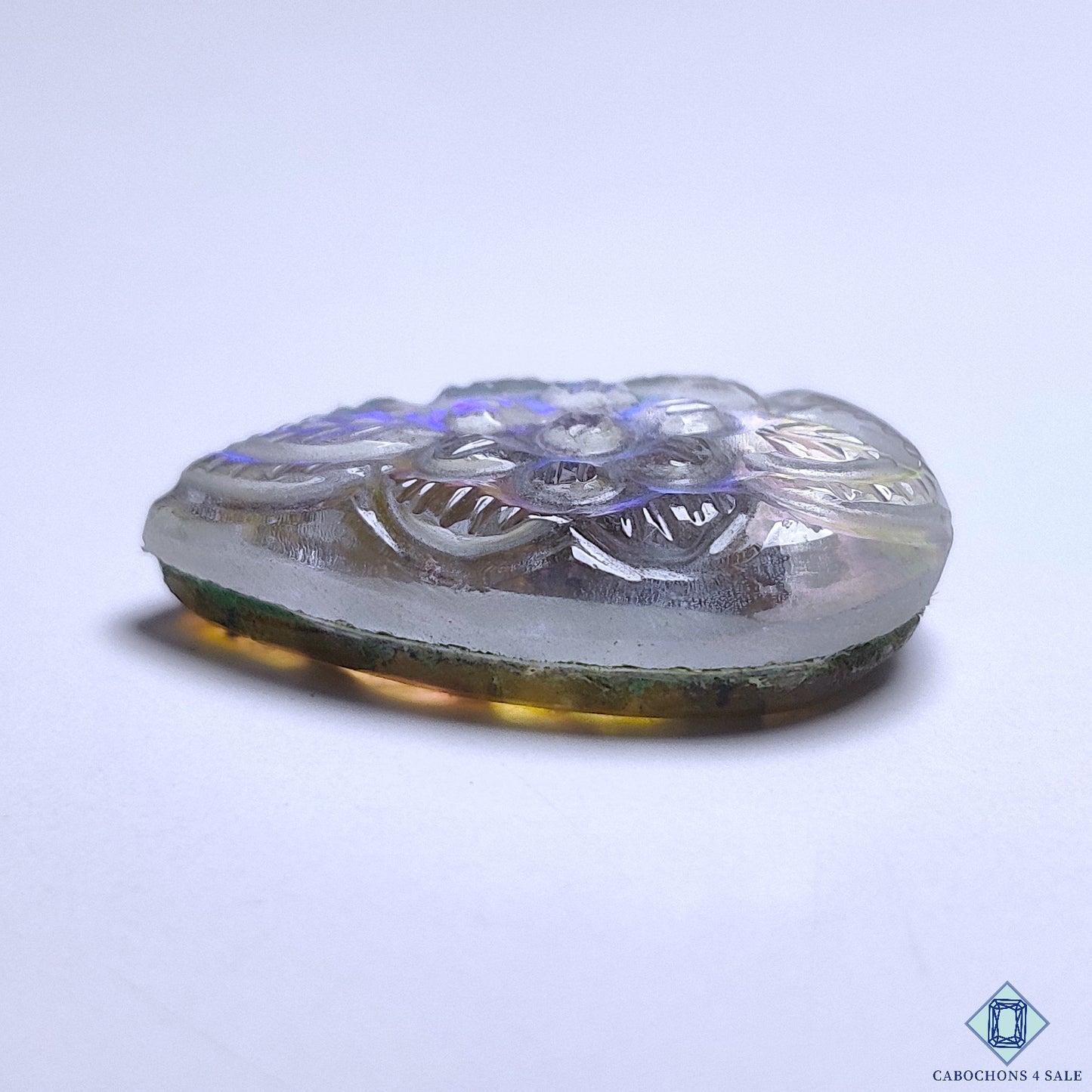 Labradorite + Crystal Quartz Doublet
