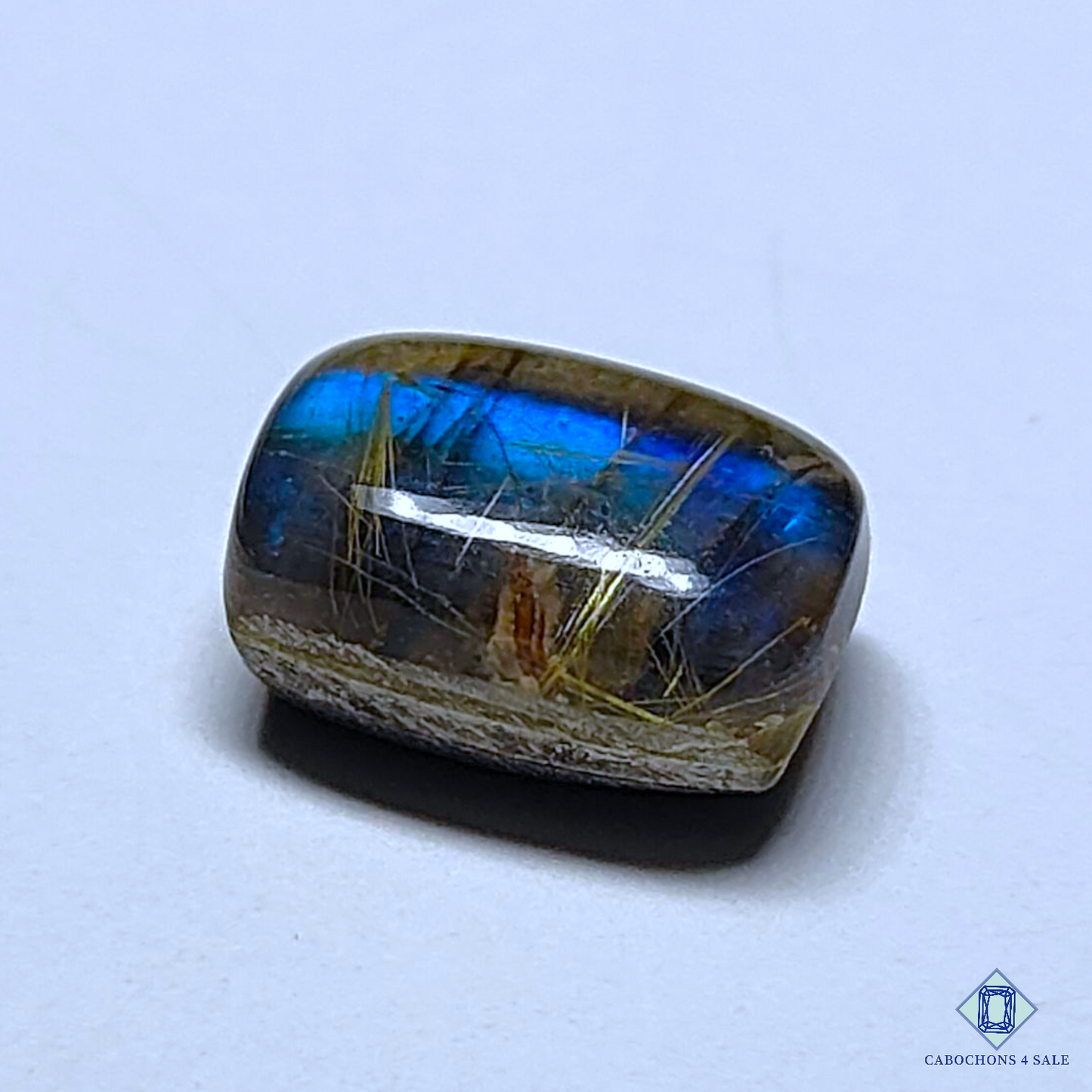 Labradorite + Rutile Quartz Doublet