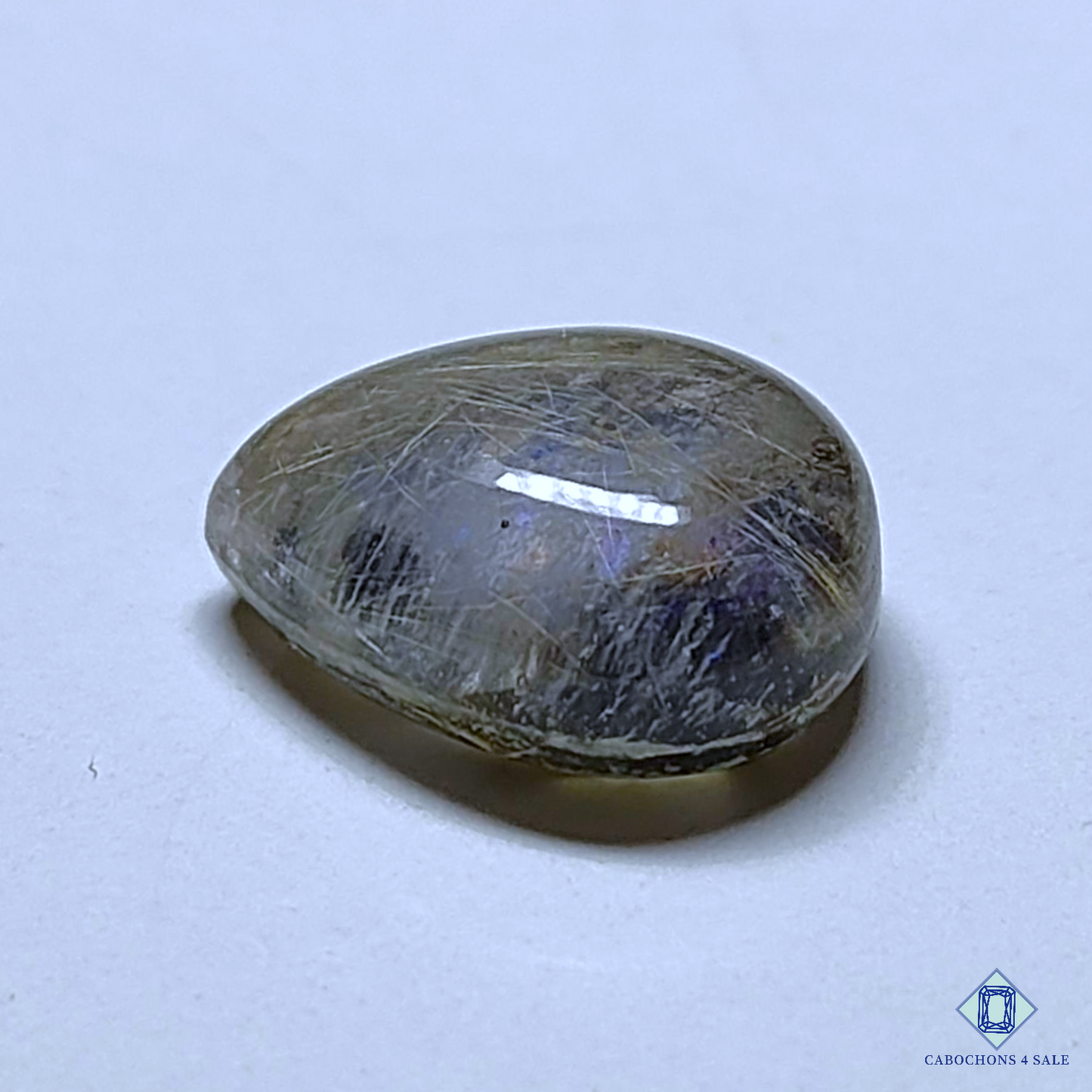 Labradorite + Rutile Quartz Doublet