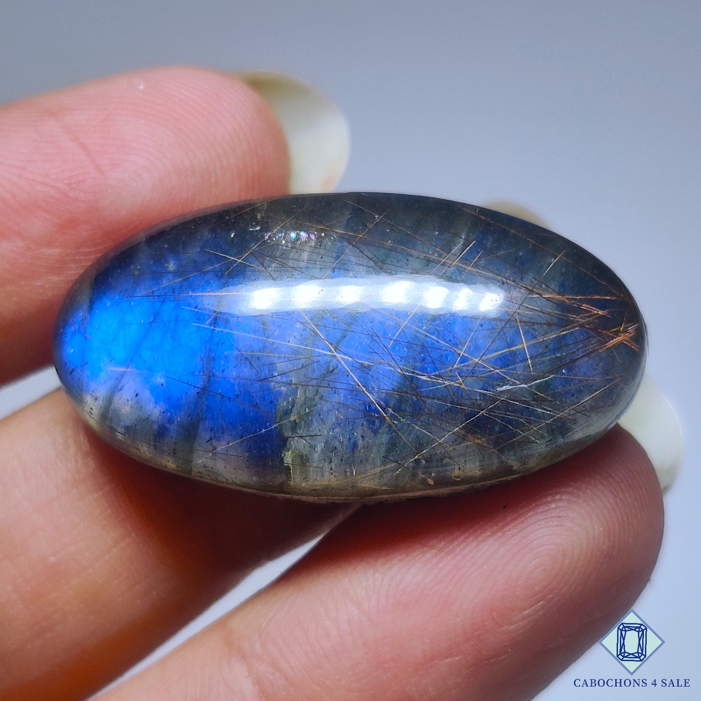 Labradorite Rutile Quartz Doublets