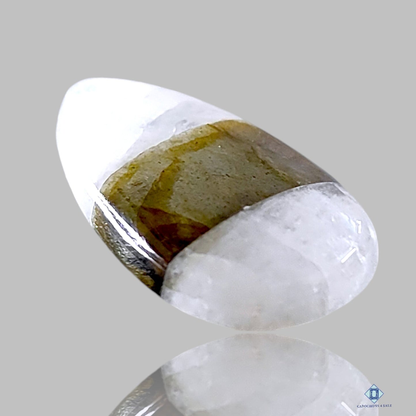 Blue Labradorite + Moonstone Doublets Pear Doublets