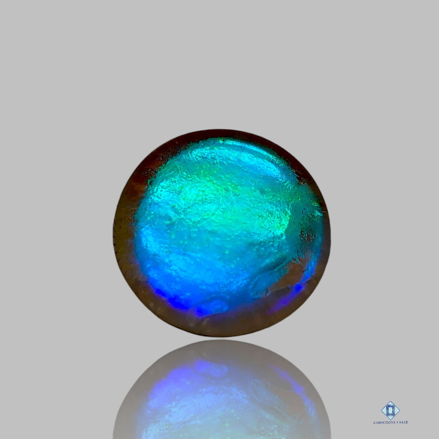 Green Labradorite coated Doublets Round Doublets