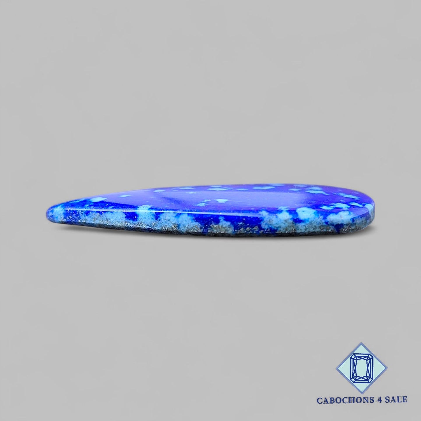 Cabujones de lapislázuli natural en forma de pera, 42 x 27 x 4 mm, de Chile, disponibles para la venta.