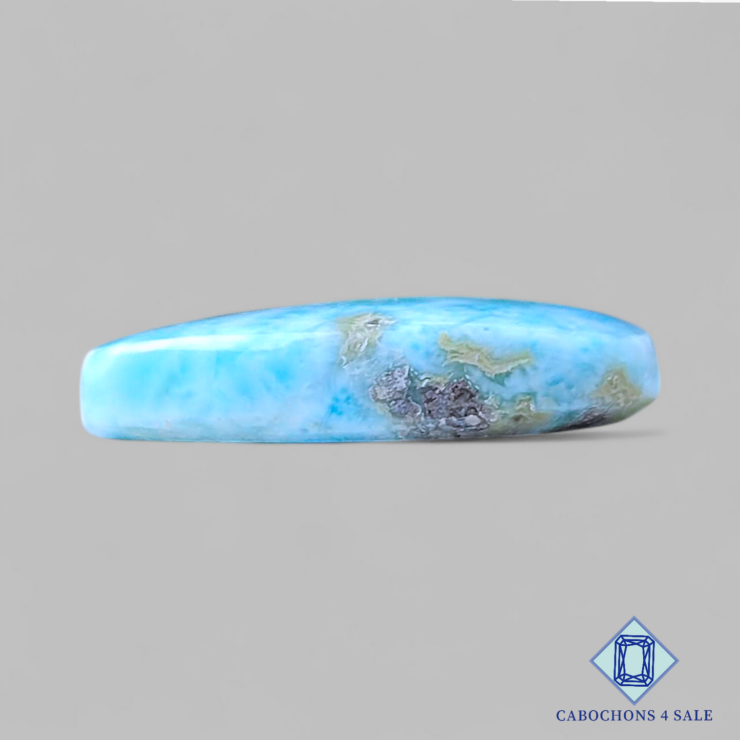 Larimar Pear Cabochons 26*15*5mm