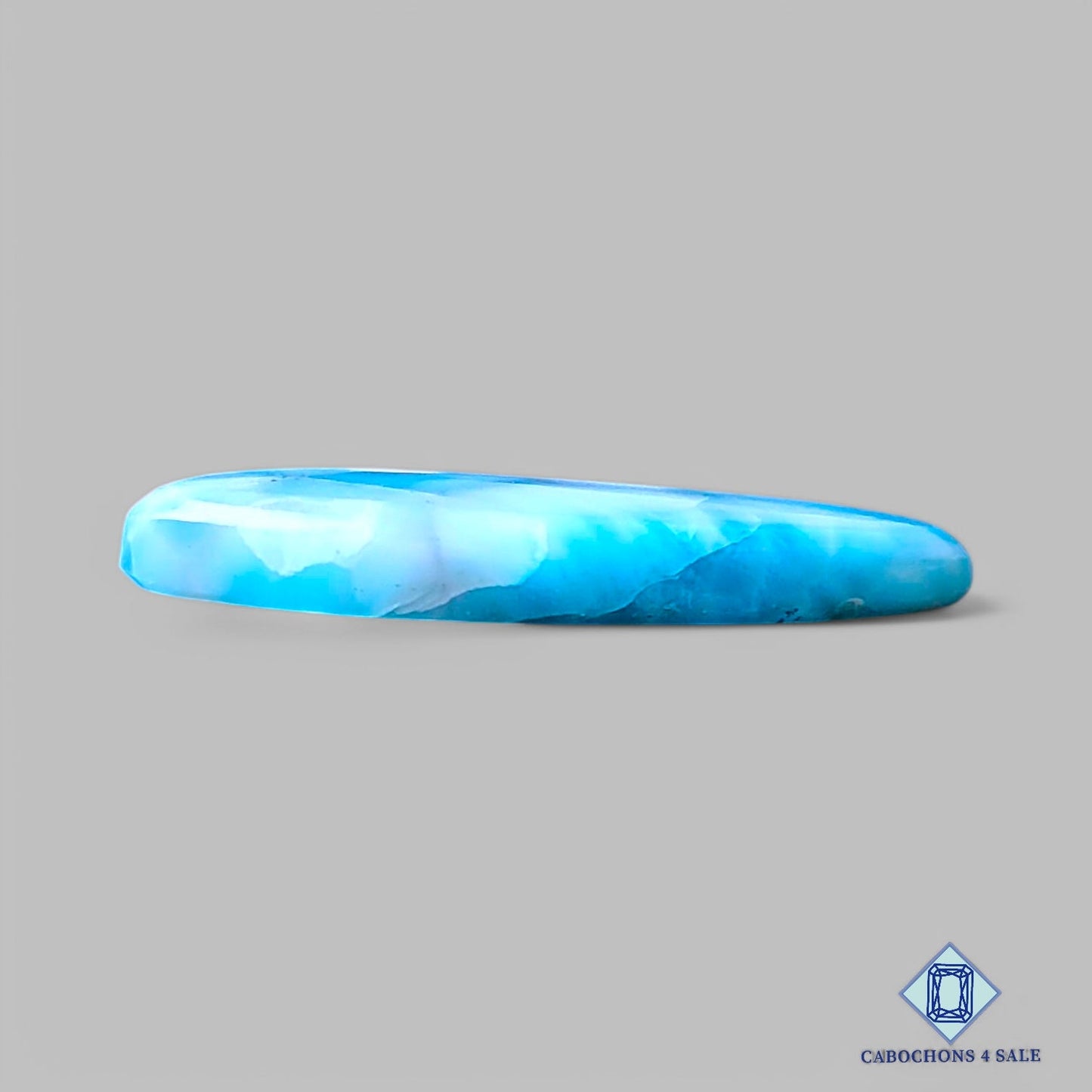 Natural Larimar Gemstone Oval Cabochons 31*14*5mm from Dominican Republic available for sale