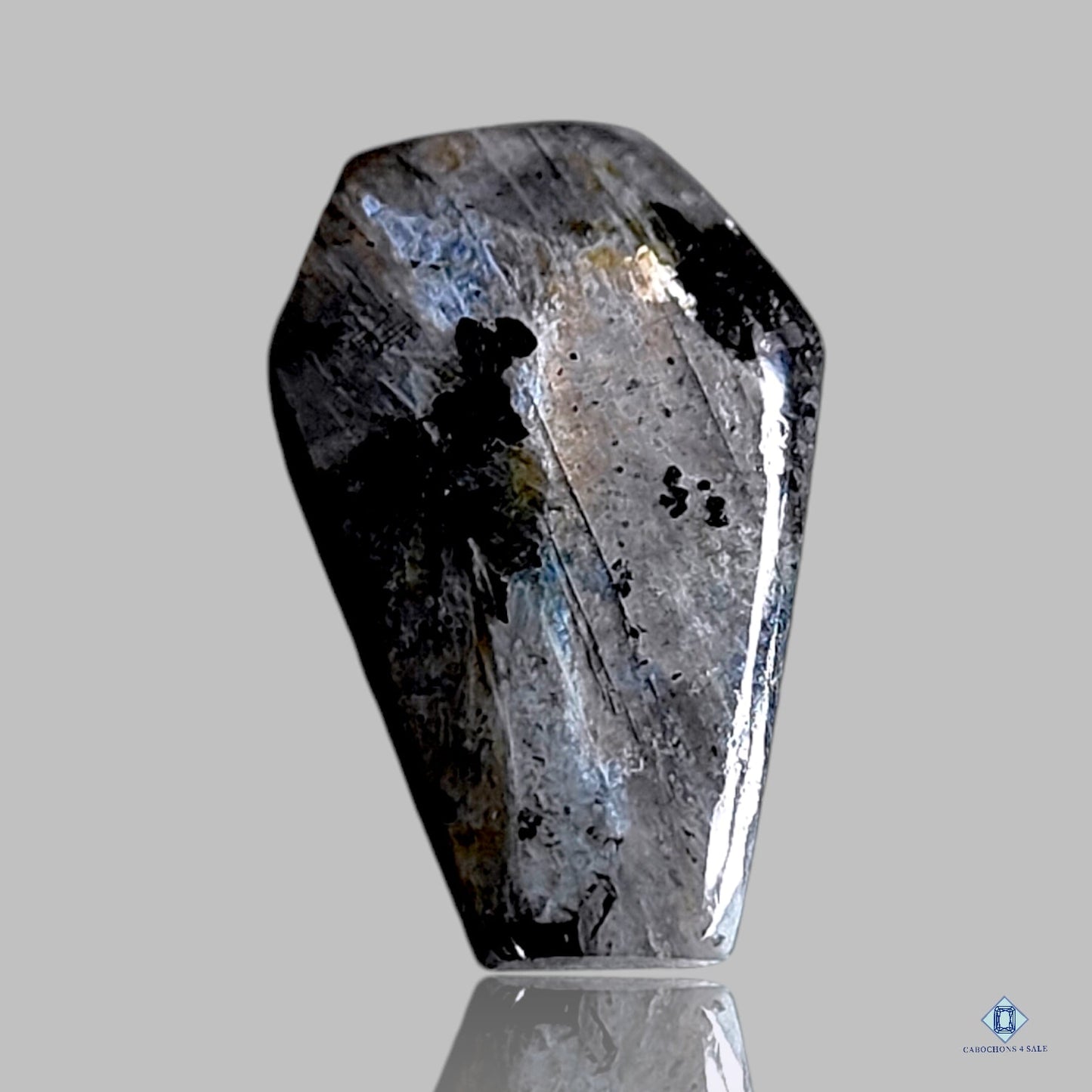 Cabujones de ataúd de larvikita