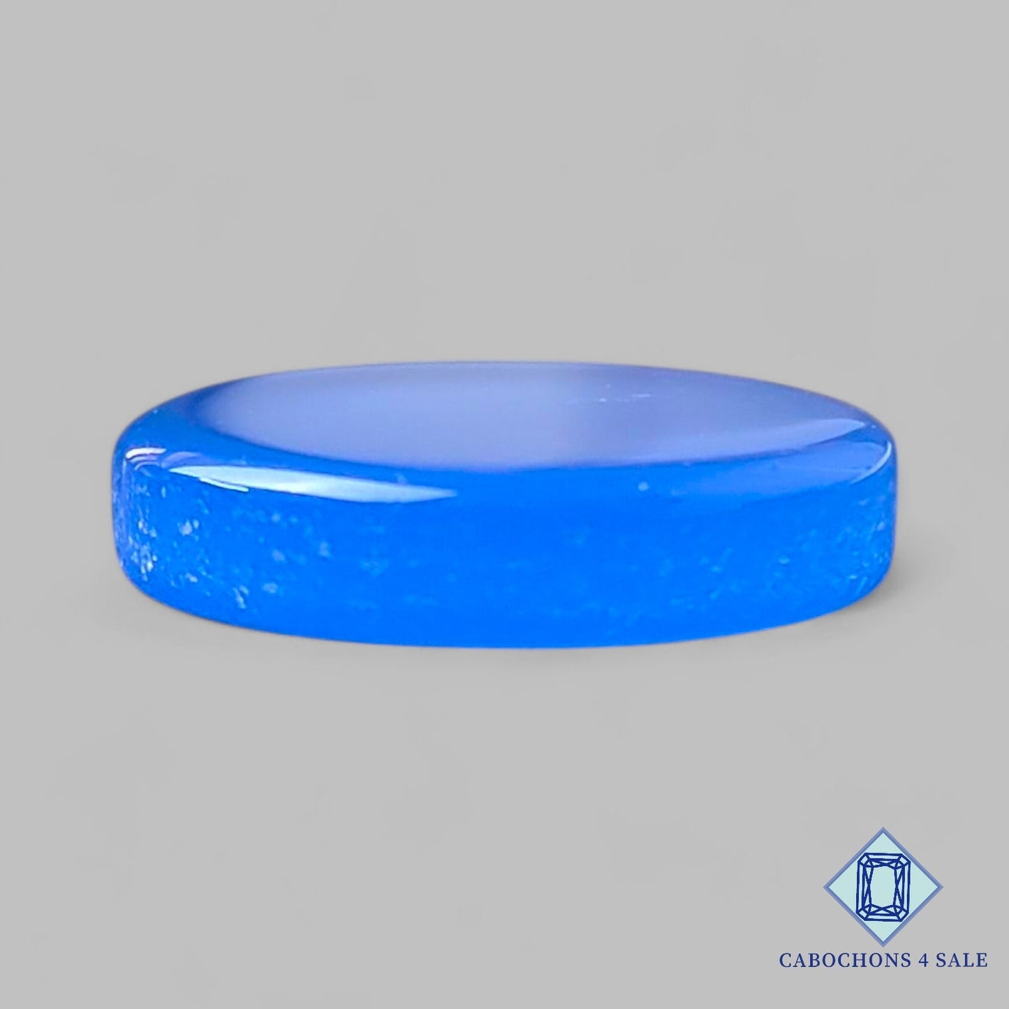 Cabujones redondos de calcedonia lavanda natural de 20 x 4 mm, de Indonesia, disponibles para la venta.