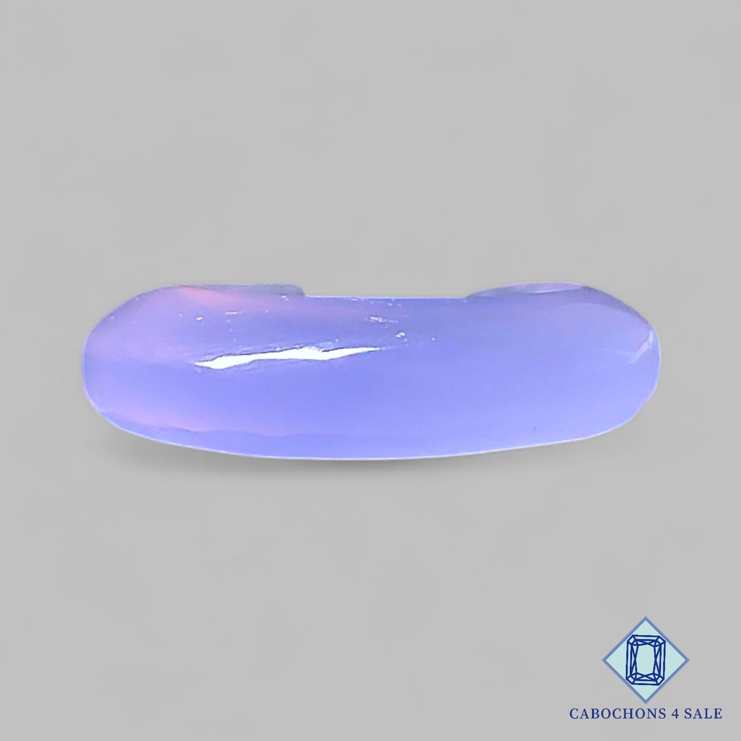 Natural Lavender Chalcedony Gemstone Fancy Carvings 23*5mm from Turkey available for sale