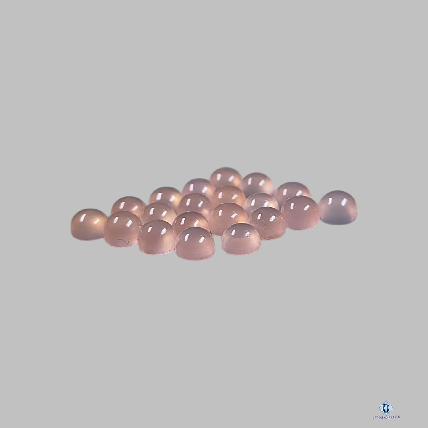 Lavender Chalcedony Round Calibrated