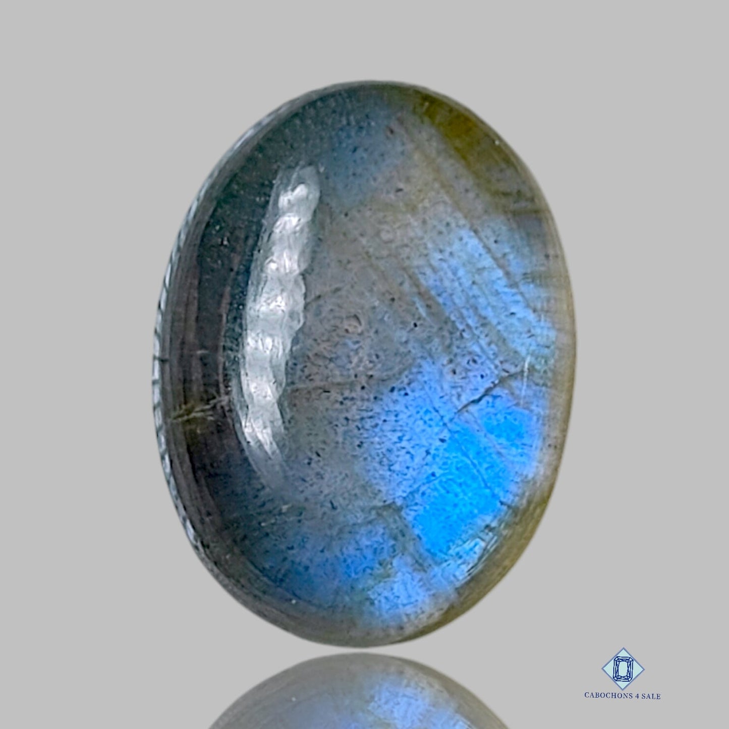 Blue Labradorite + Crystal Quartz Doublets Oval Doublets