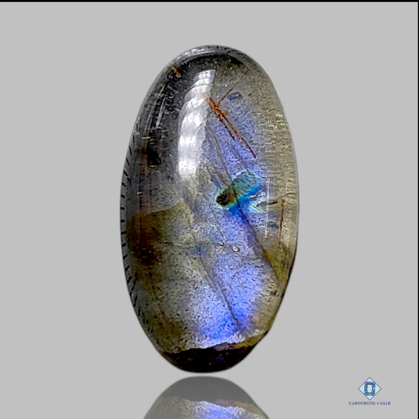 Blue Labradorite + Crystal Quartz Doublets Oval Doublets