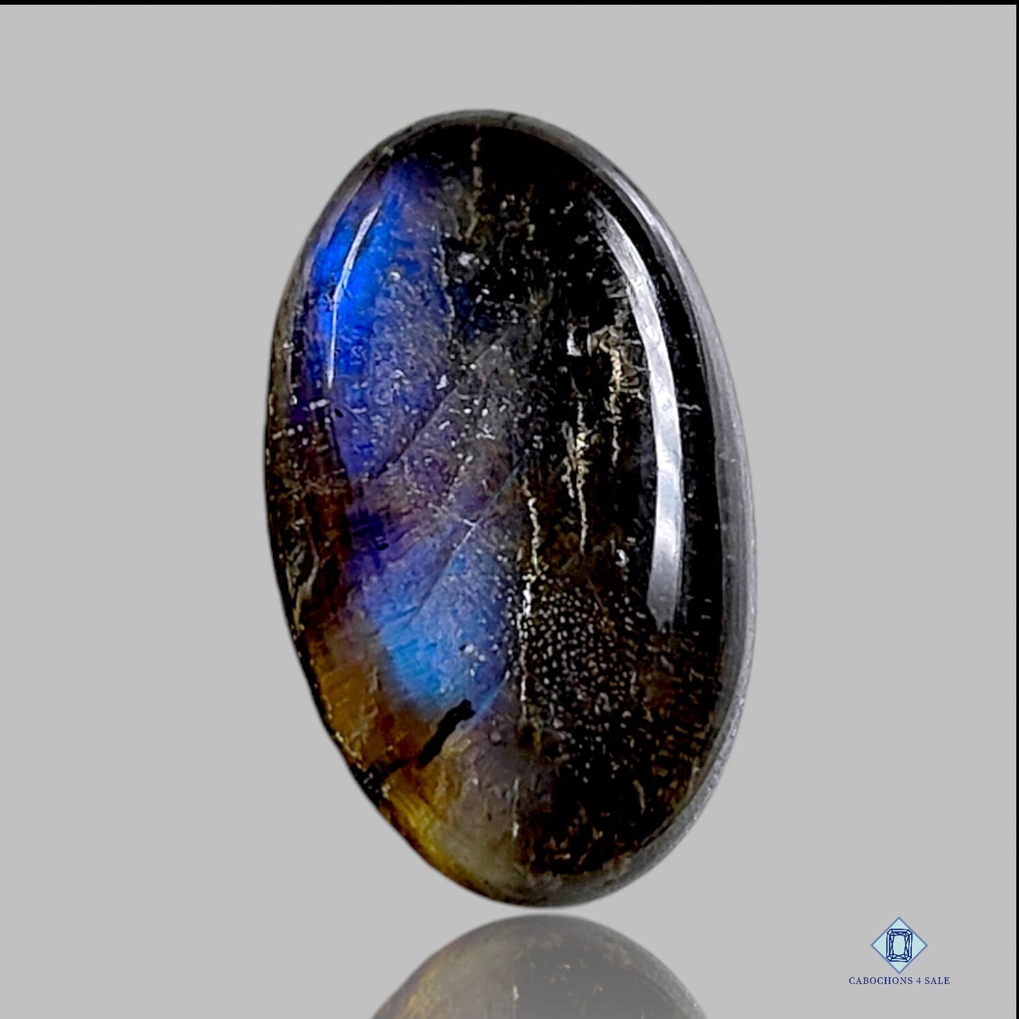 Blue Labradorite + Crystal Quartz Doublets Pear Doublets