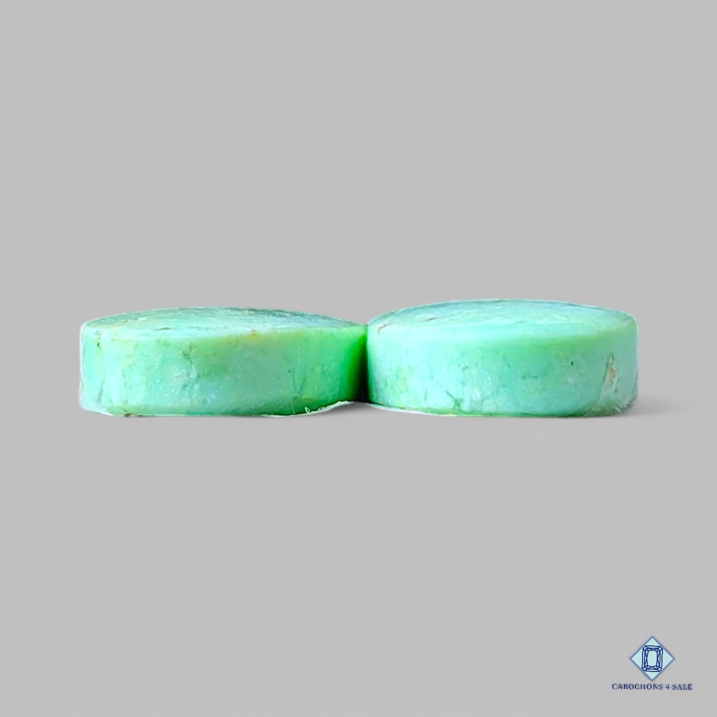 Natural Lemon Chrysoprase Gemstone Oval Pairs 25*11*4mm from Australia available for sale