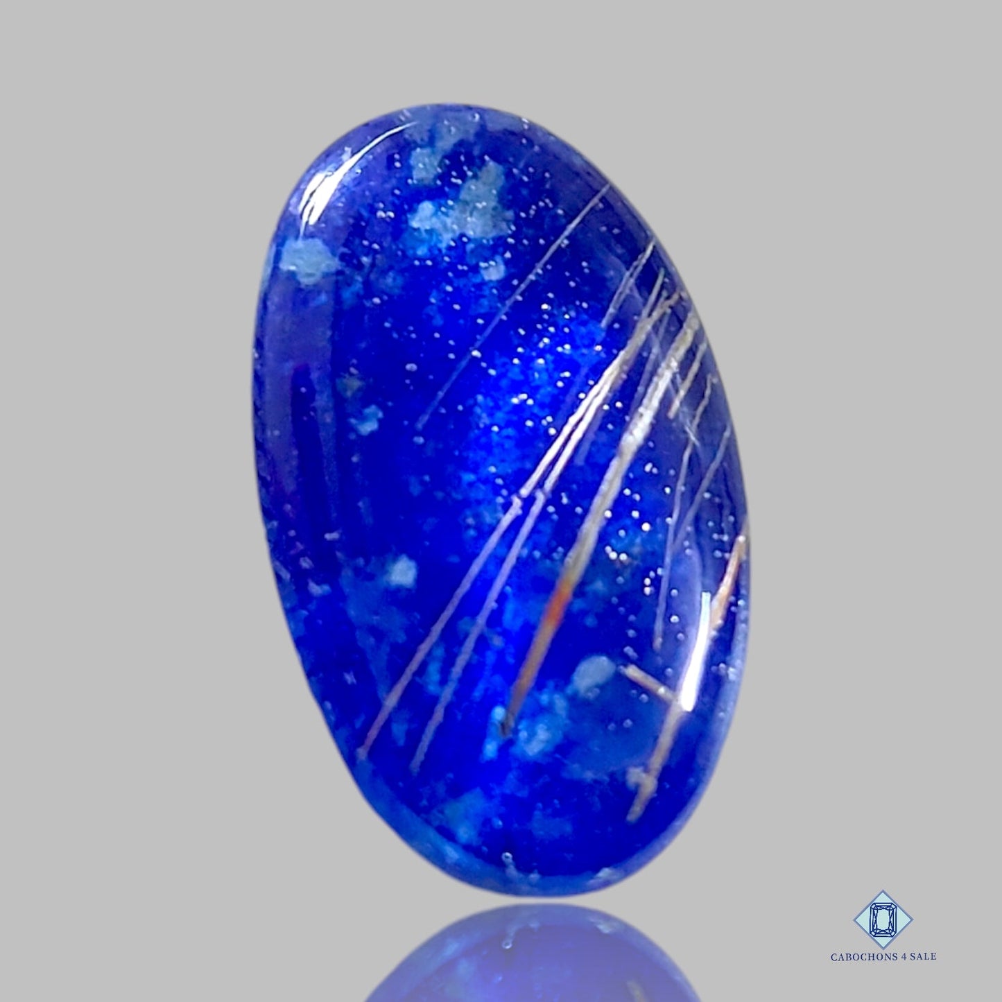 Lapis + Rutile Quartz Doublets Oval Doublets