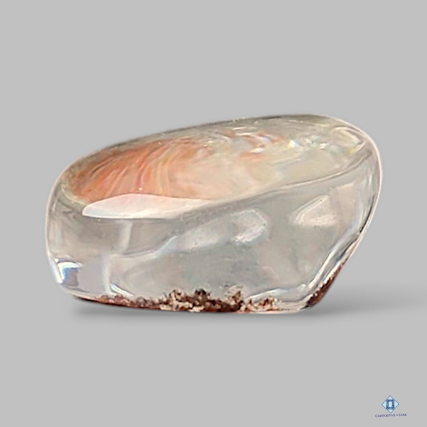 Natural Lodolite Gemstone Oval Cabochons 25*16*9mm from Brazil available for sale