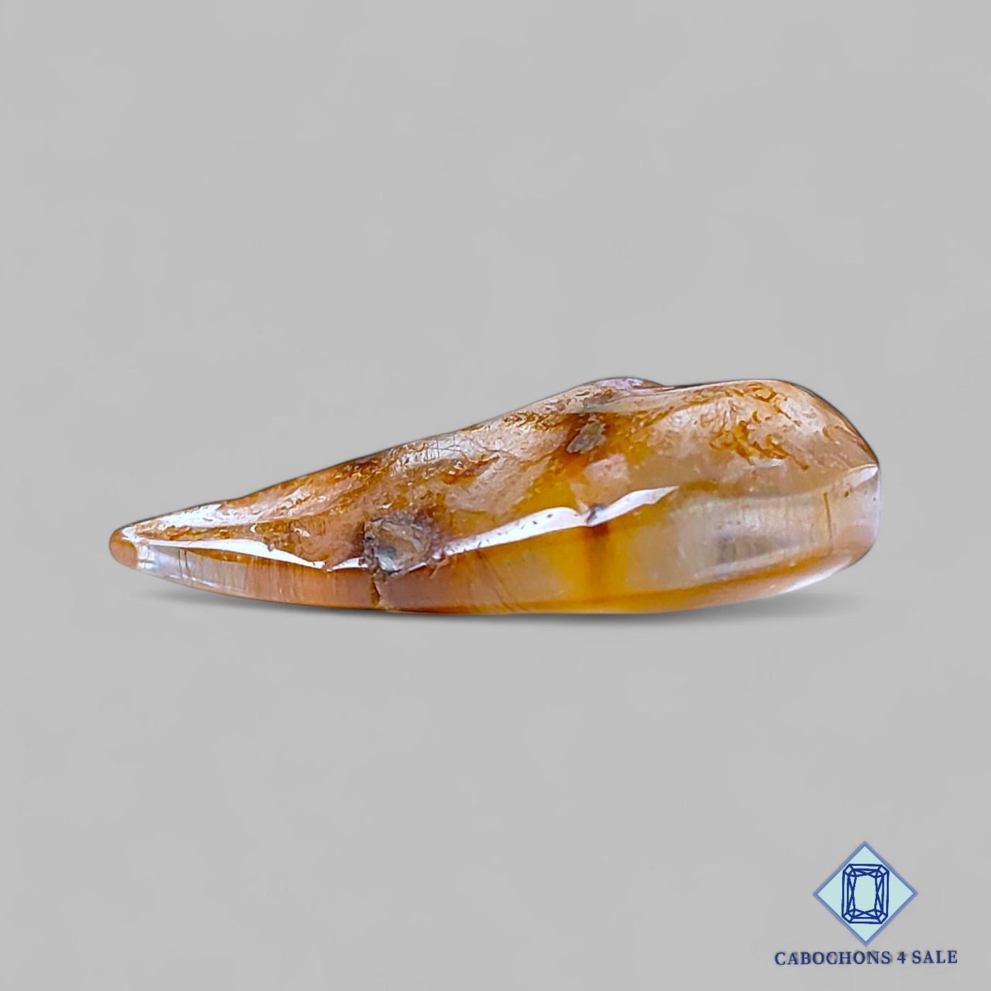 Natural Lodolite Gemstone Pear Cabochons 35*20*10mm from Brazil available for sale