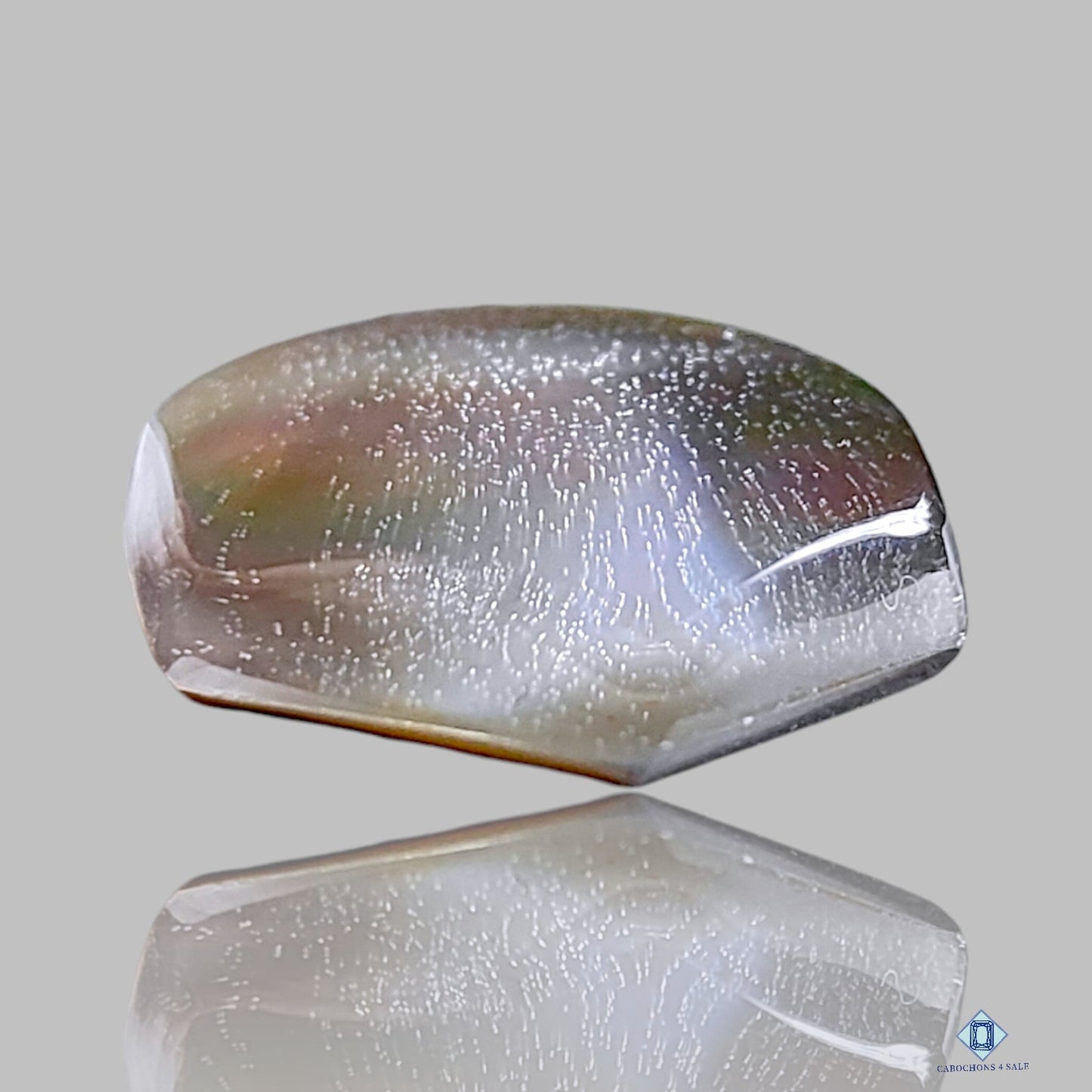 MOP + Crystal Quartz Doublets Hexagon Doublets