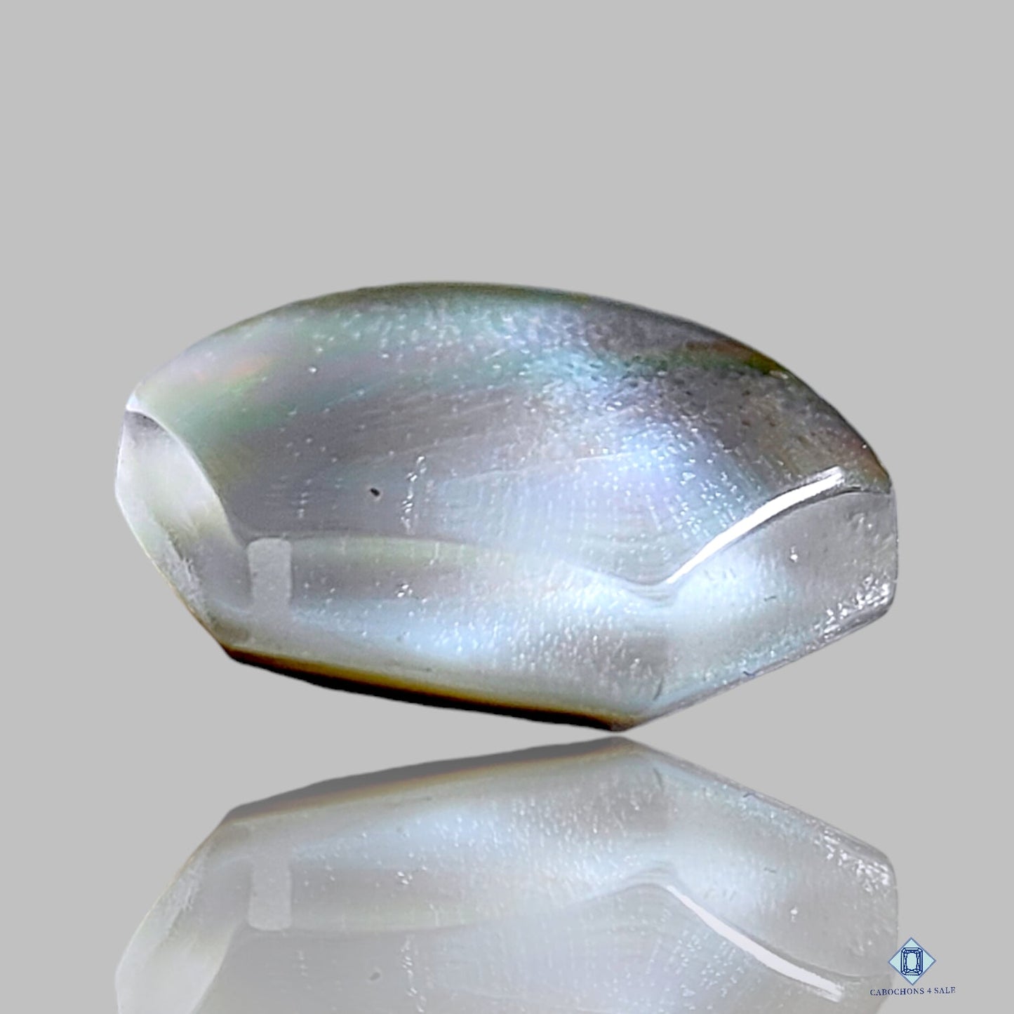 MOP + Crystal Quartz Doublets Hexagon Doublets