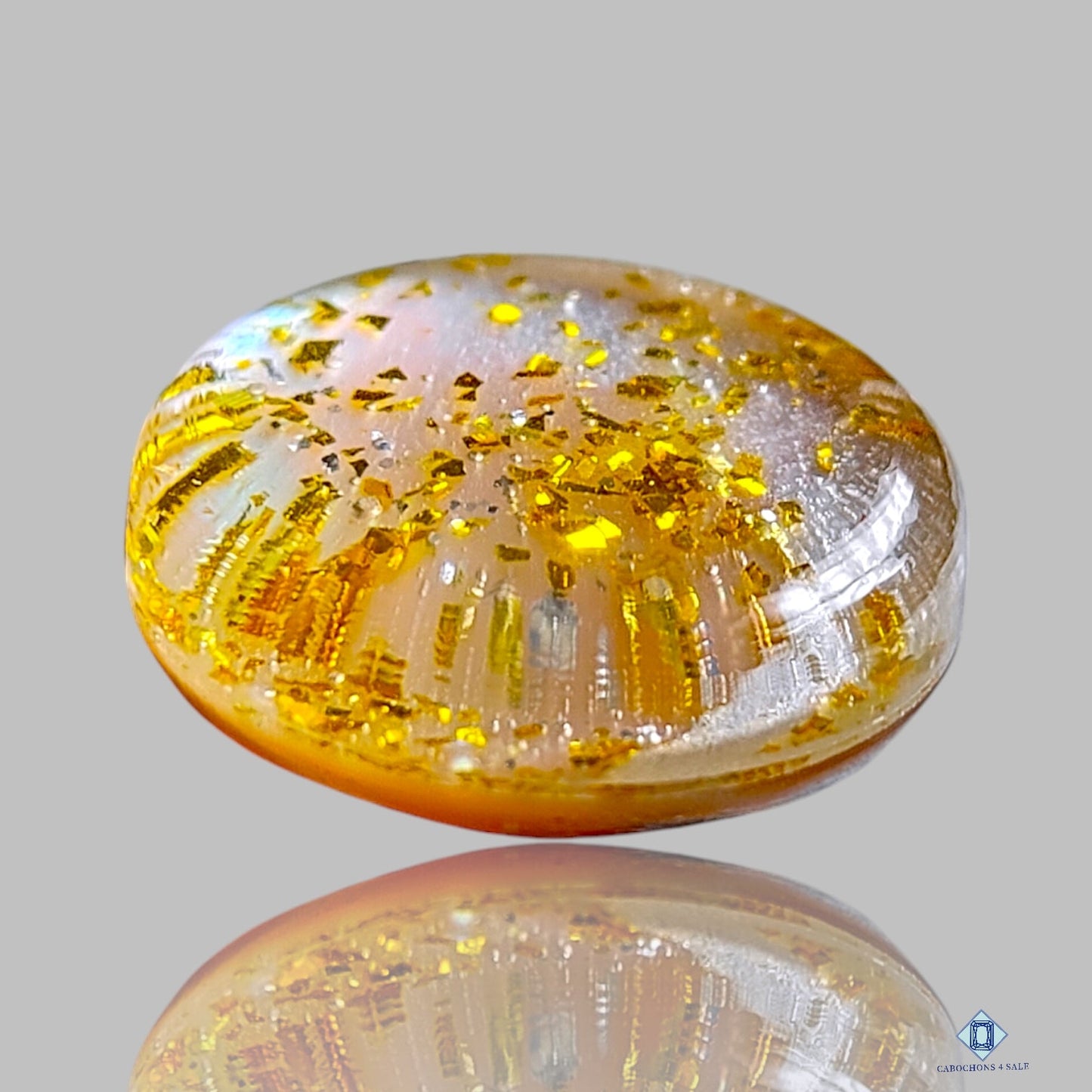 MOP + Dobletes de Cuarzo Cristal Dobletes Redondos