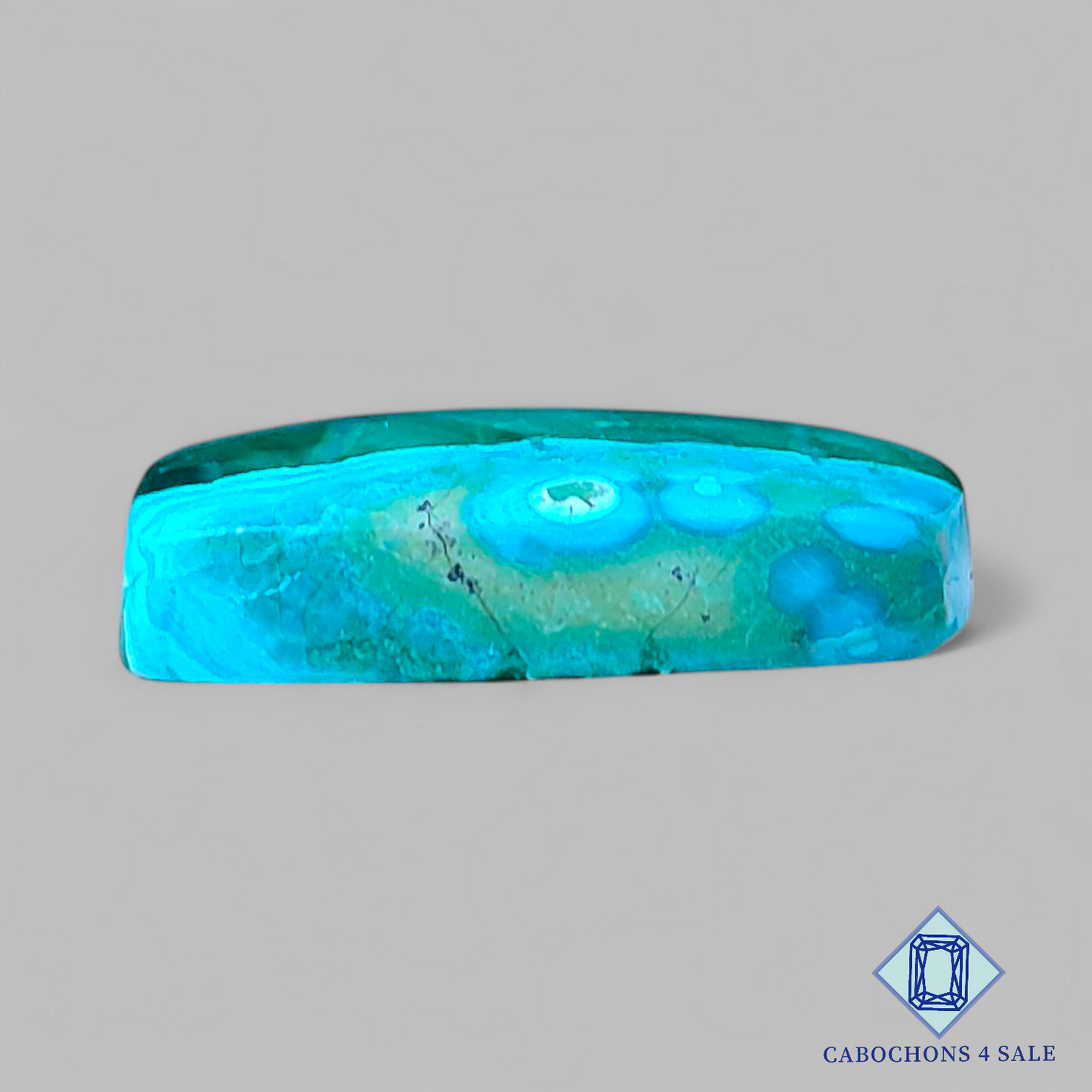 Natural Malachite Chrysocolla Rectangle Cabochons