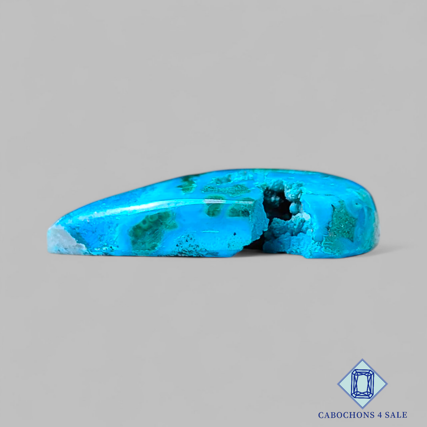 Malachite Chrysocolla Pear Druzy 27*20*6mm