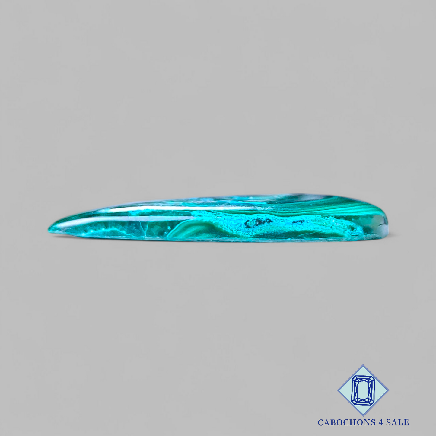 Malachite Chrysocolla Pear Cabochons