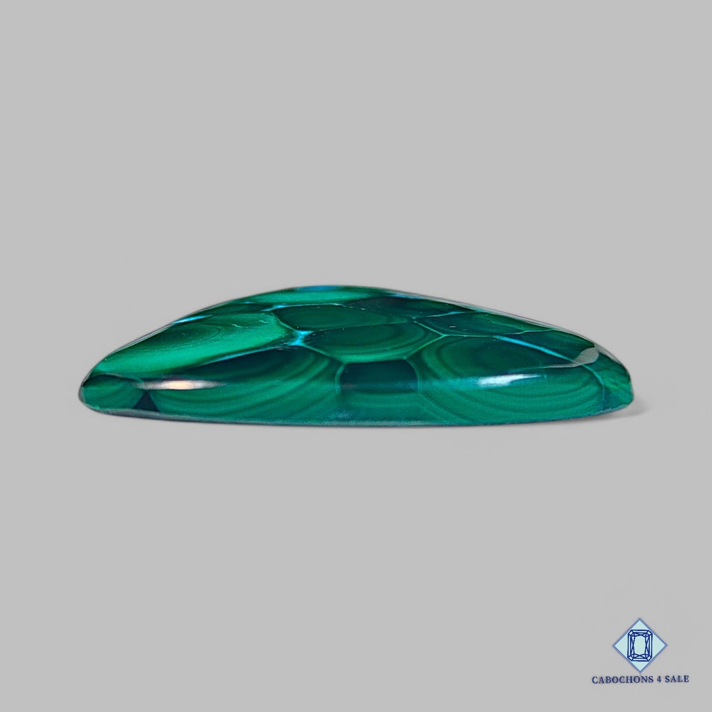 Natural Malachite Chrysocolla Gemstone Pear Cabochons 43*32*4mm from DR Congo available for sale