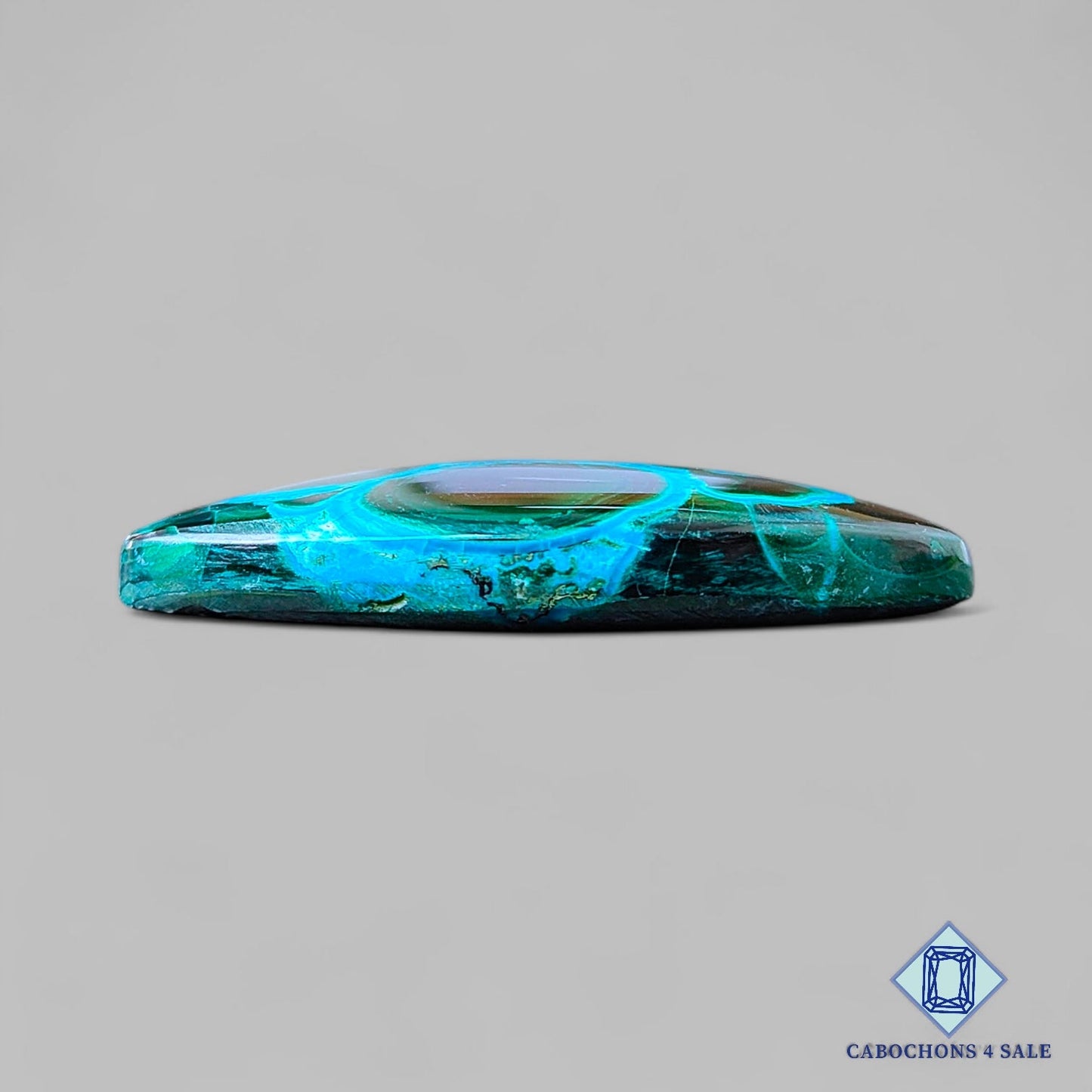 Natural Malachite Chrysocolla Gemstone Fancy Cabochons 42*24*6mm from Democratic Republic available for sale