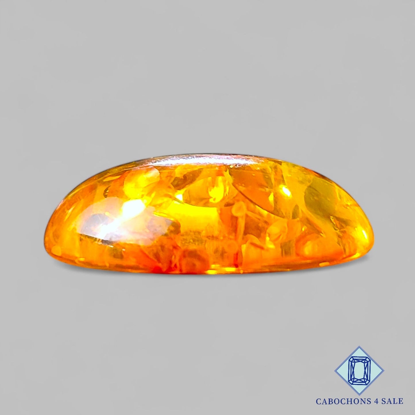 Manmade Amber Gemstone Oval Cabochons 23*17*7mm available for sale