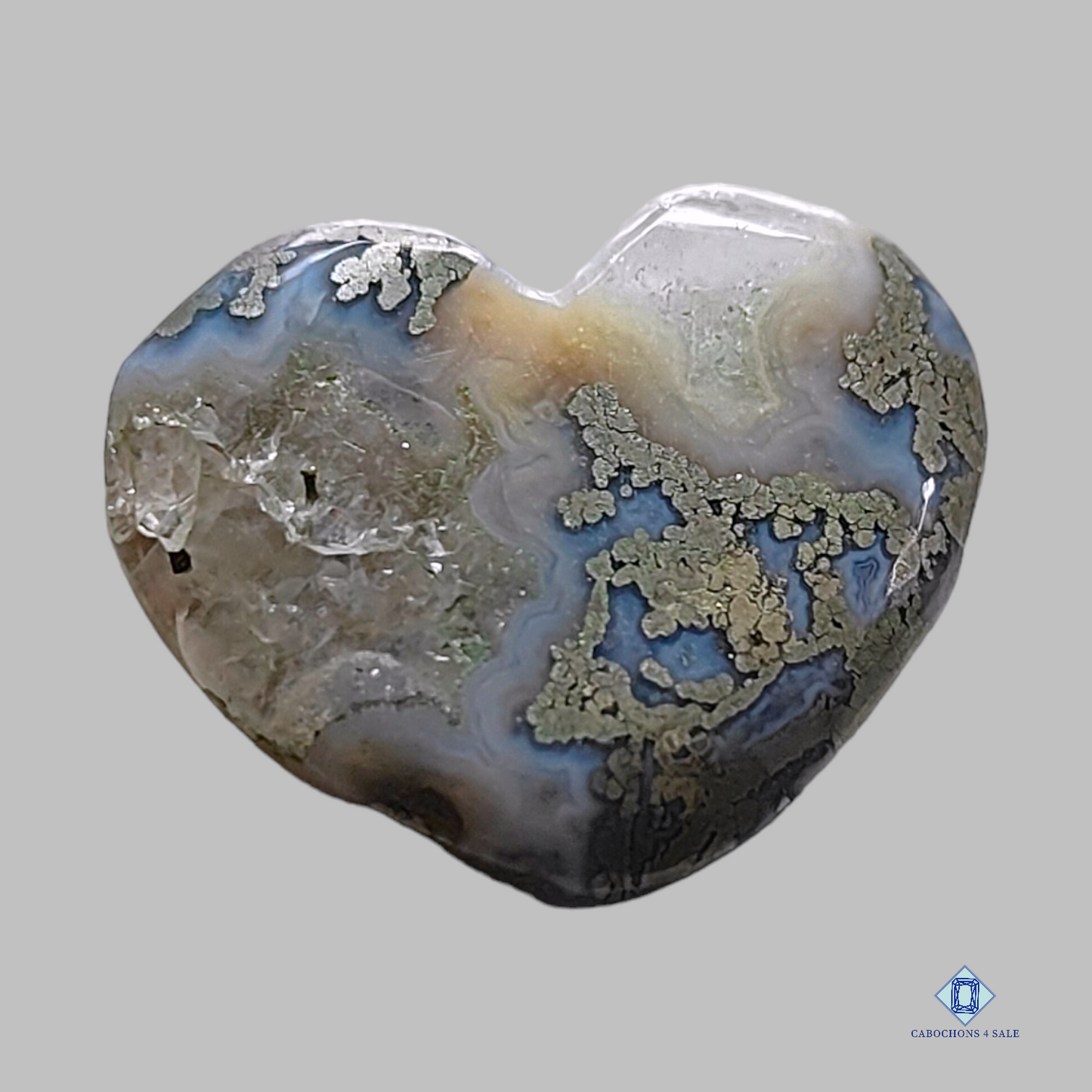 Cabujones de corazón de marcasita