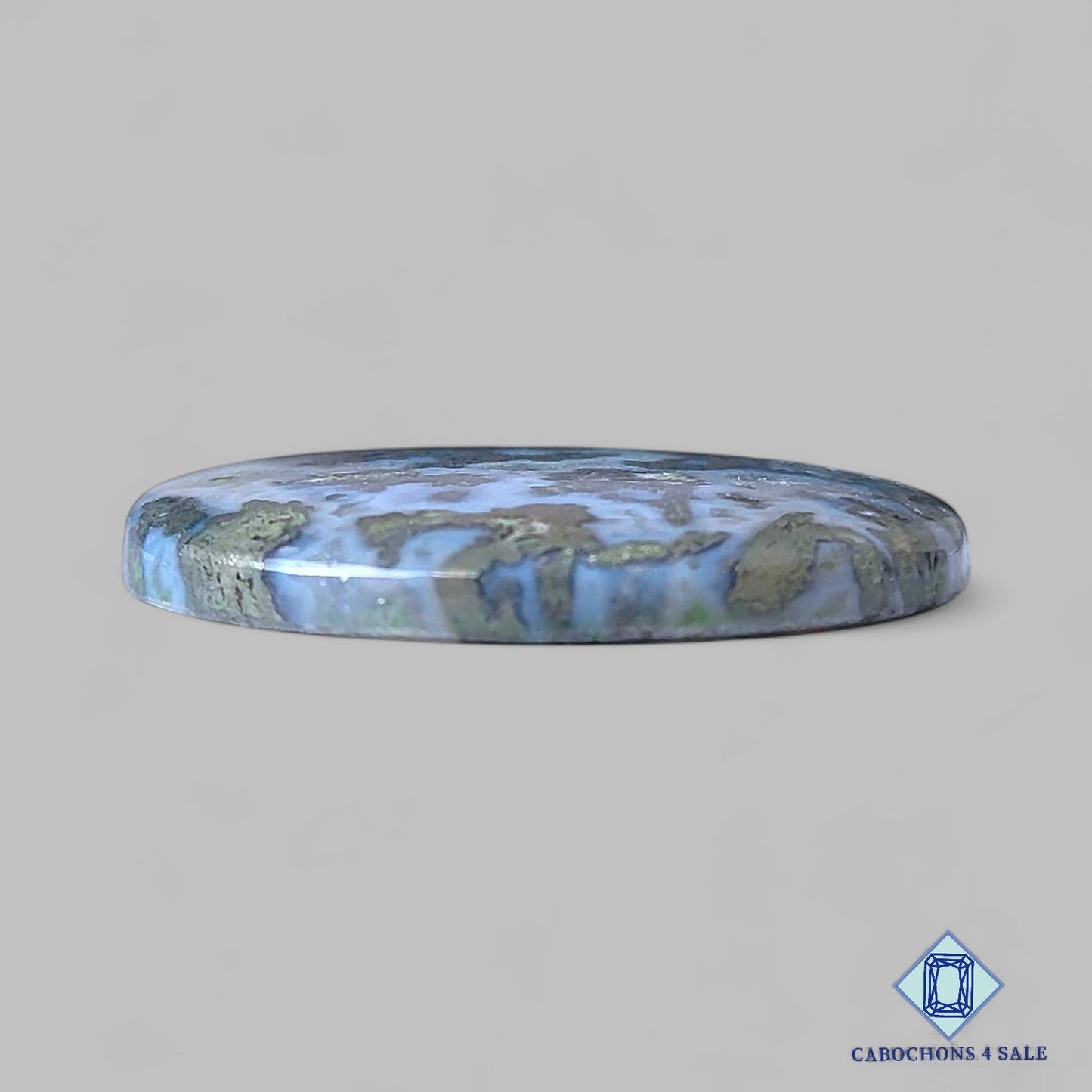 Cabujones redondos de cuarzo marcasita natural de 39 x 5 mm, disponibles para la venta en EE. UU.