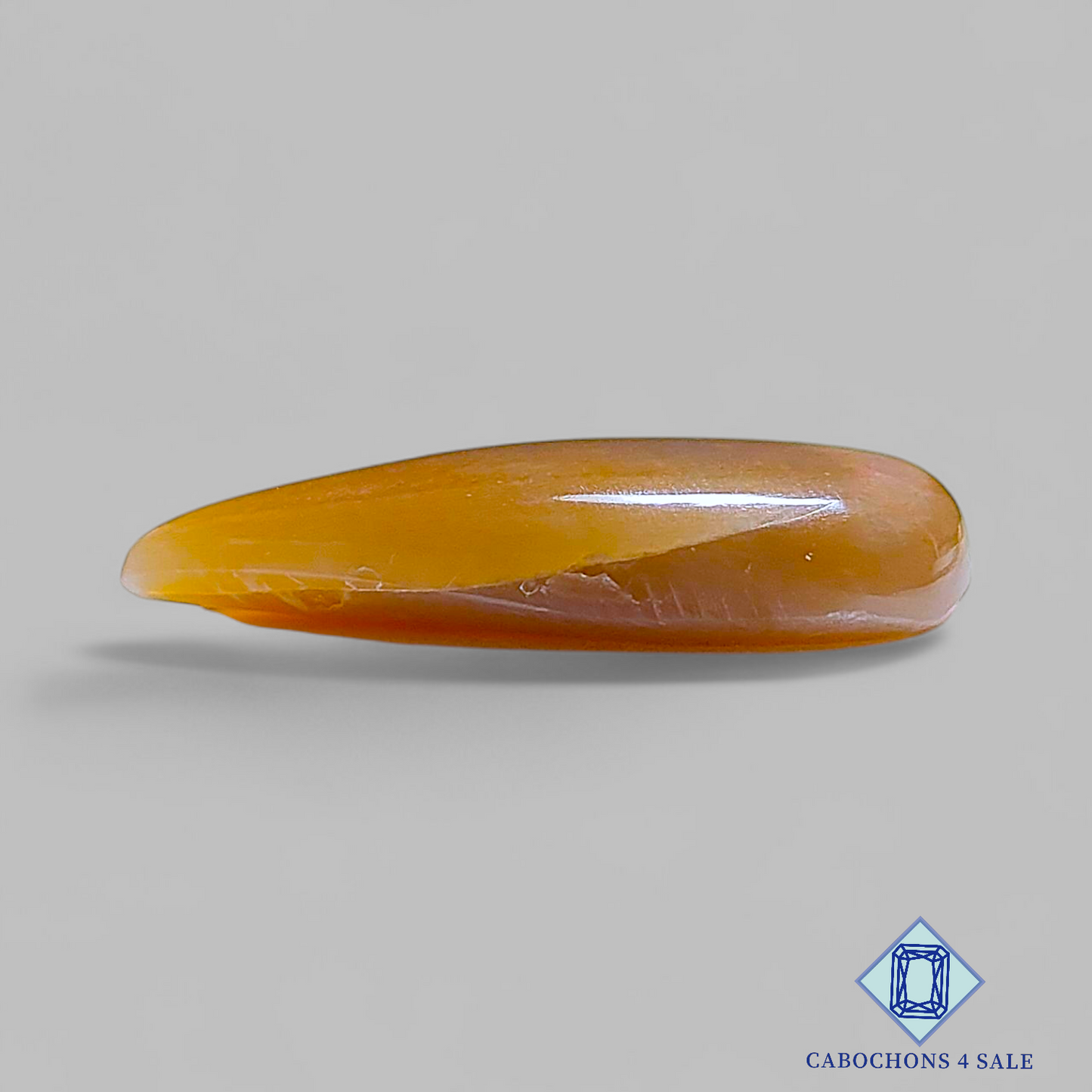 Cabujones de pera de piedra solar con enrejado arcoíris de lluvia de meteoritos