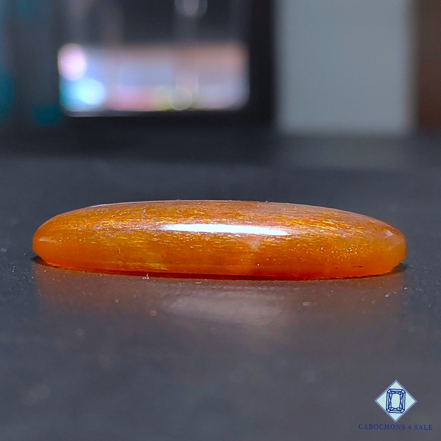 Natural Meteor Shower Rainbow Lattice Sunstone Gemstone Oval Cabochons 43*25*7mm from Australia available for sale