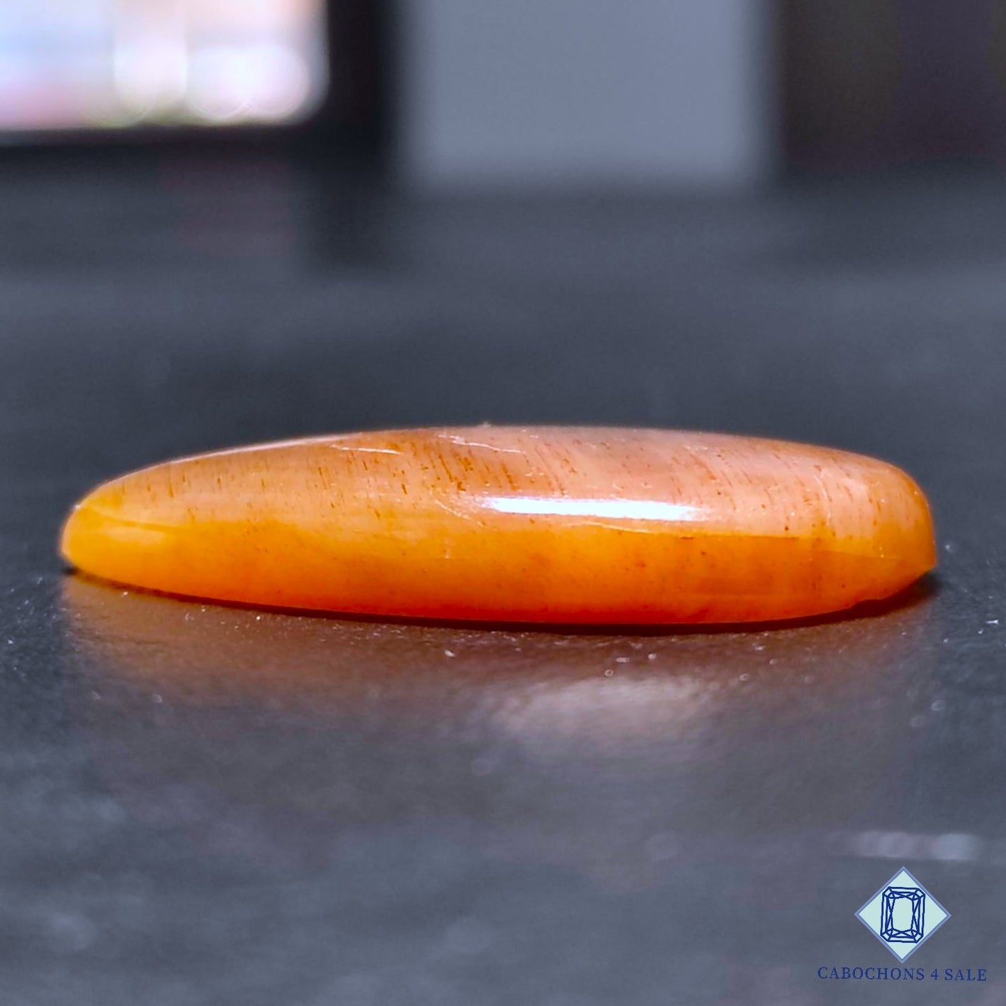 Natural Meteor Shower Rainbow Lattice Sunstone Gemstone Pear Cabochons 34*23*5mm from Australia available for sale