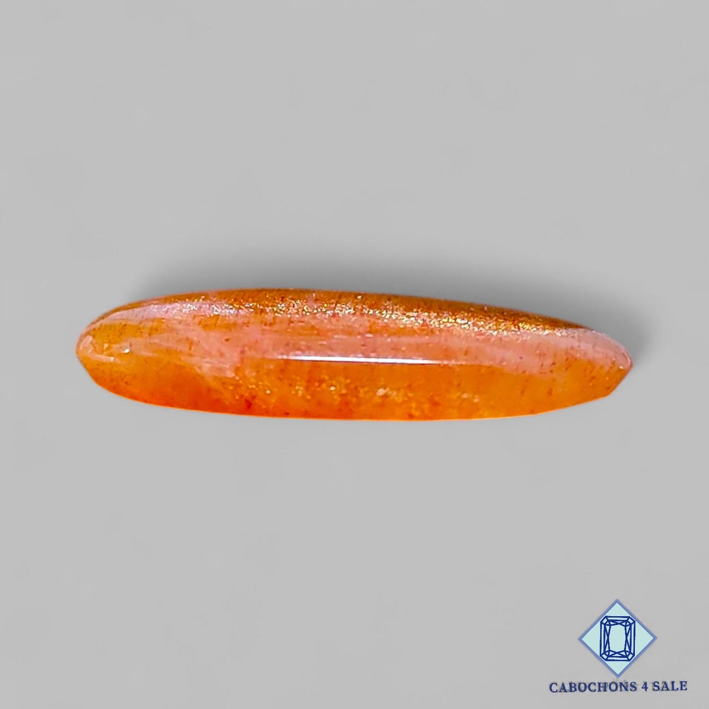 Cabujones ovalados de piedra solar con enrejado arcoíris de lluvia de meteoritos natural de 22 x 15 x 4 mm, procedentes de Australia, disponibles para la venta.