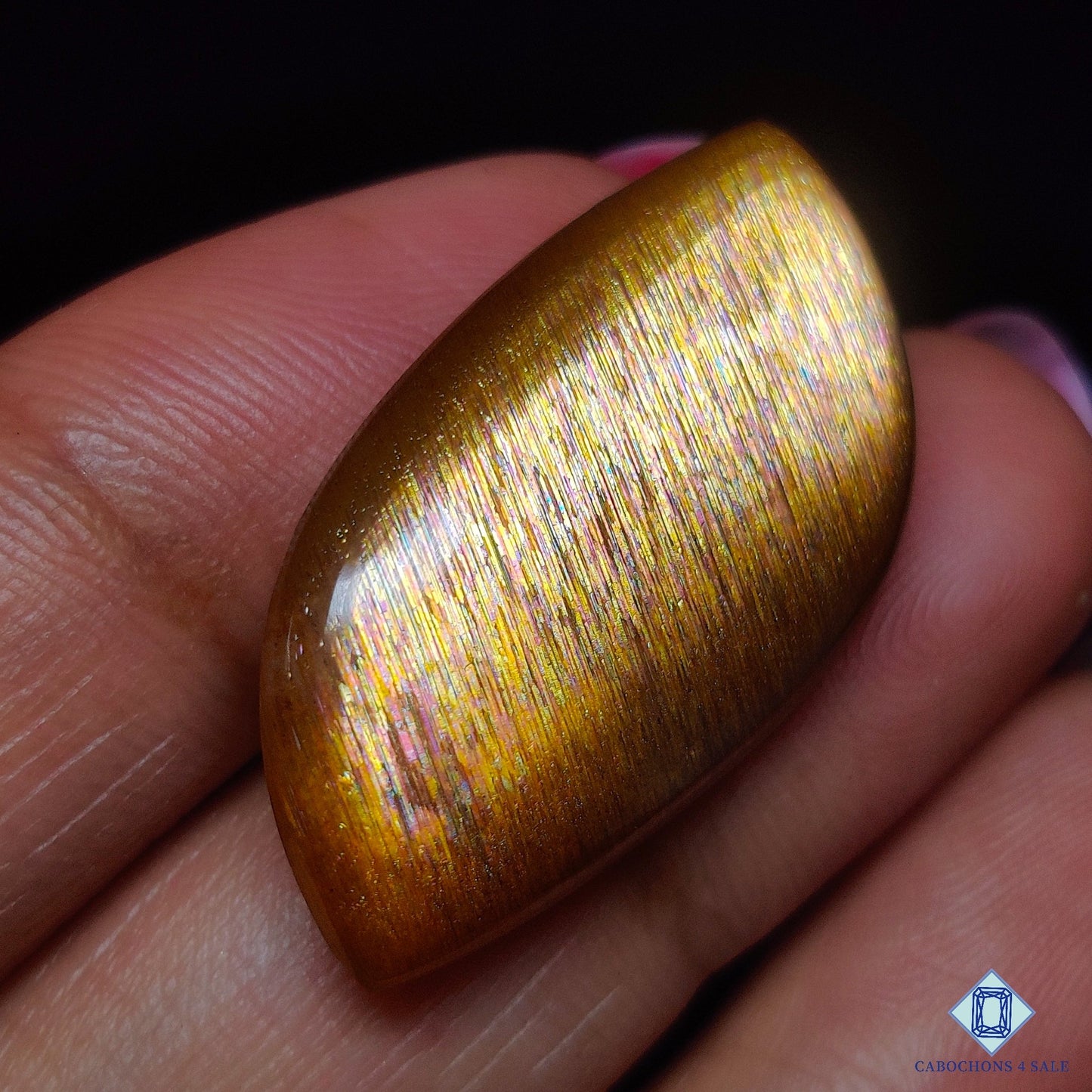 Meteor Shower Rainbow Lattice Sunstone