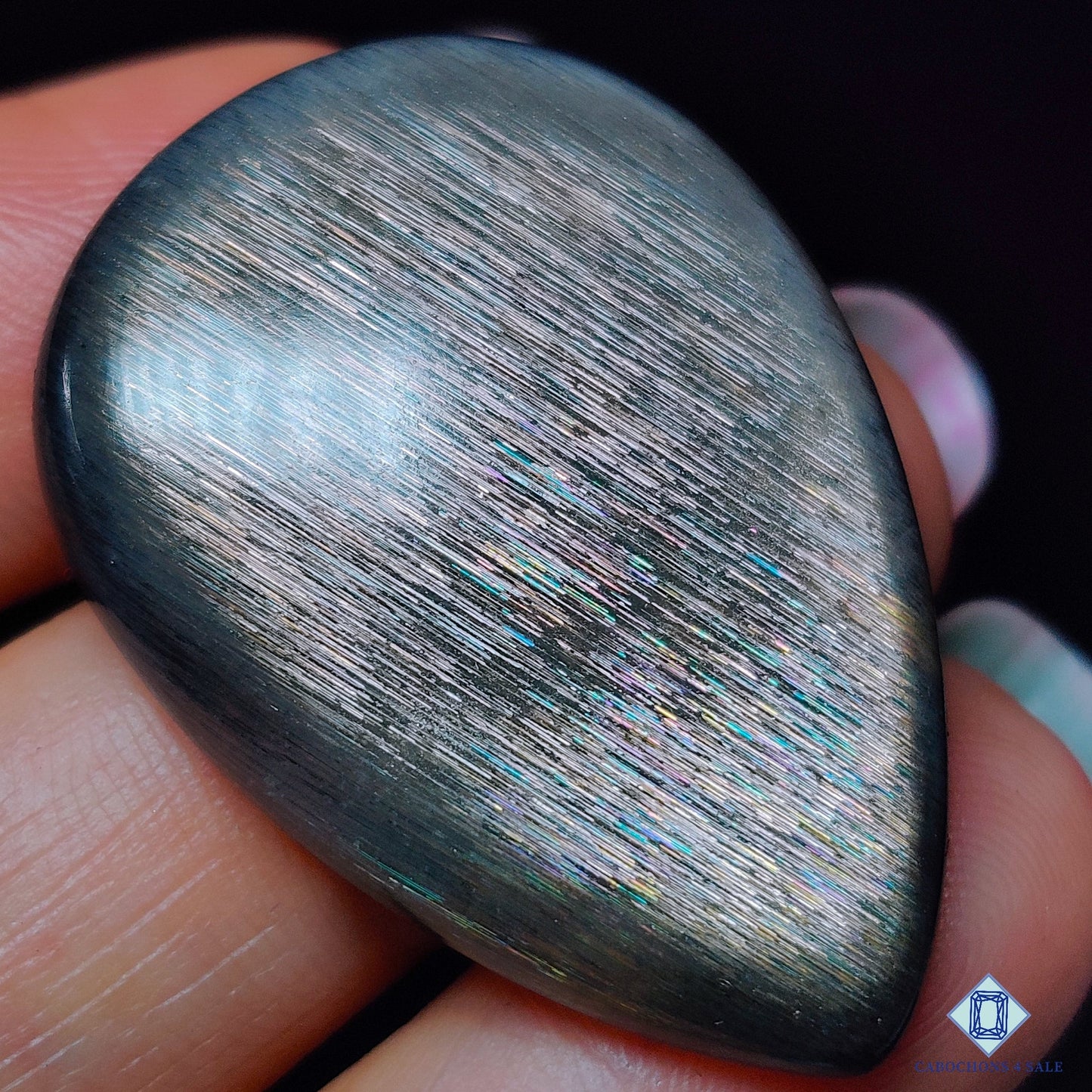 Meteor Shower Rainbow Lattice Sunstone