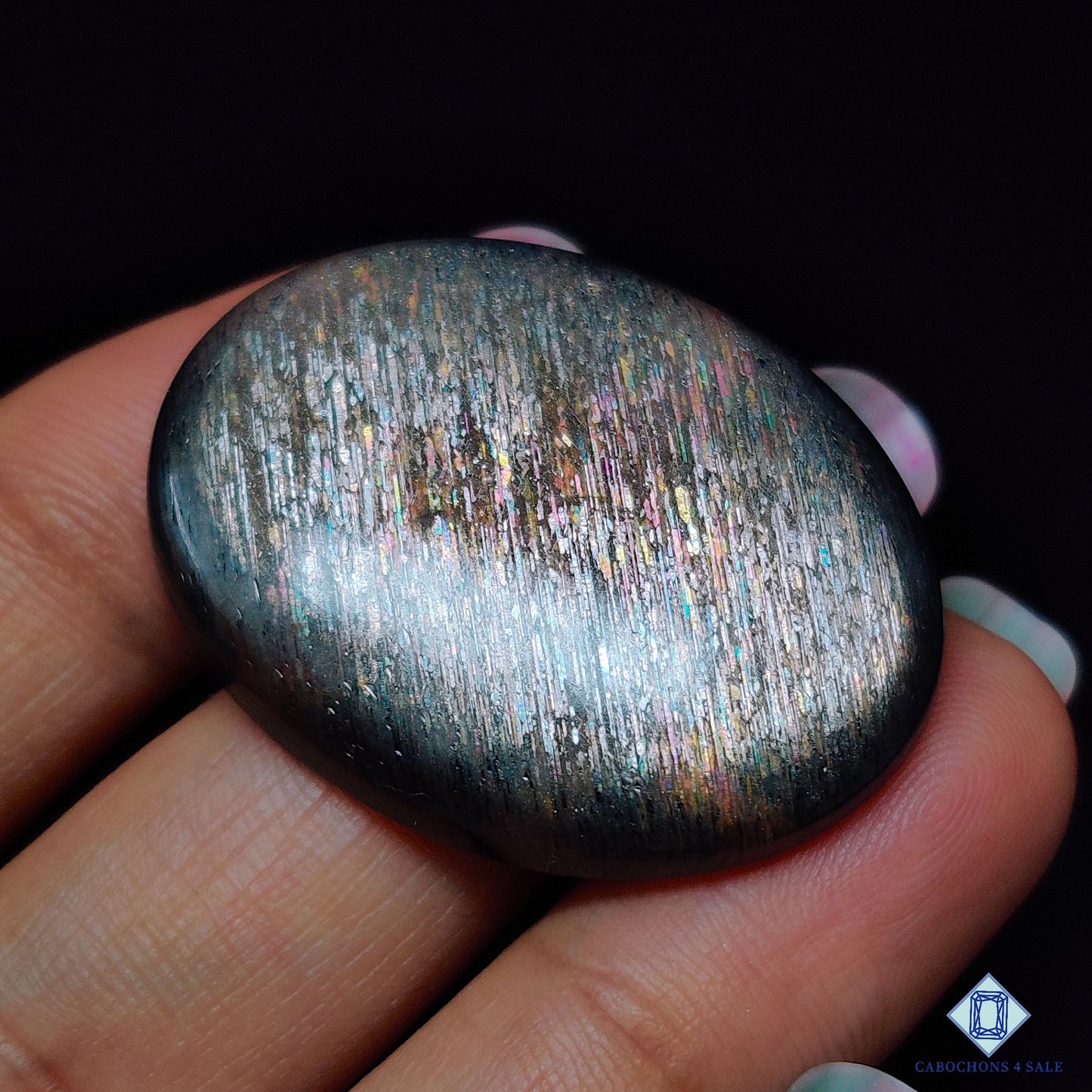 Meteor Shower Rainbow Lattice Sunstone