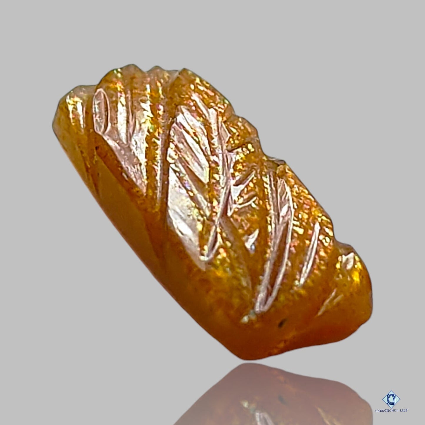 Meteor Shower Rainbow Lattice Sunstone Rectangle Carvings