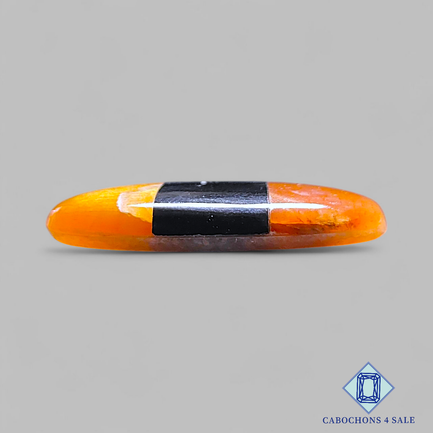 Meteor Shower Rainbow Lattice Sunstone + Black Onyx Doublets Oval Doublets