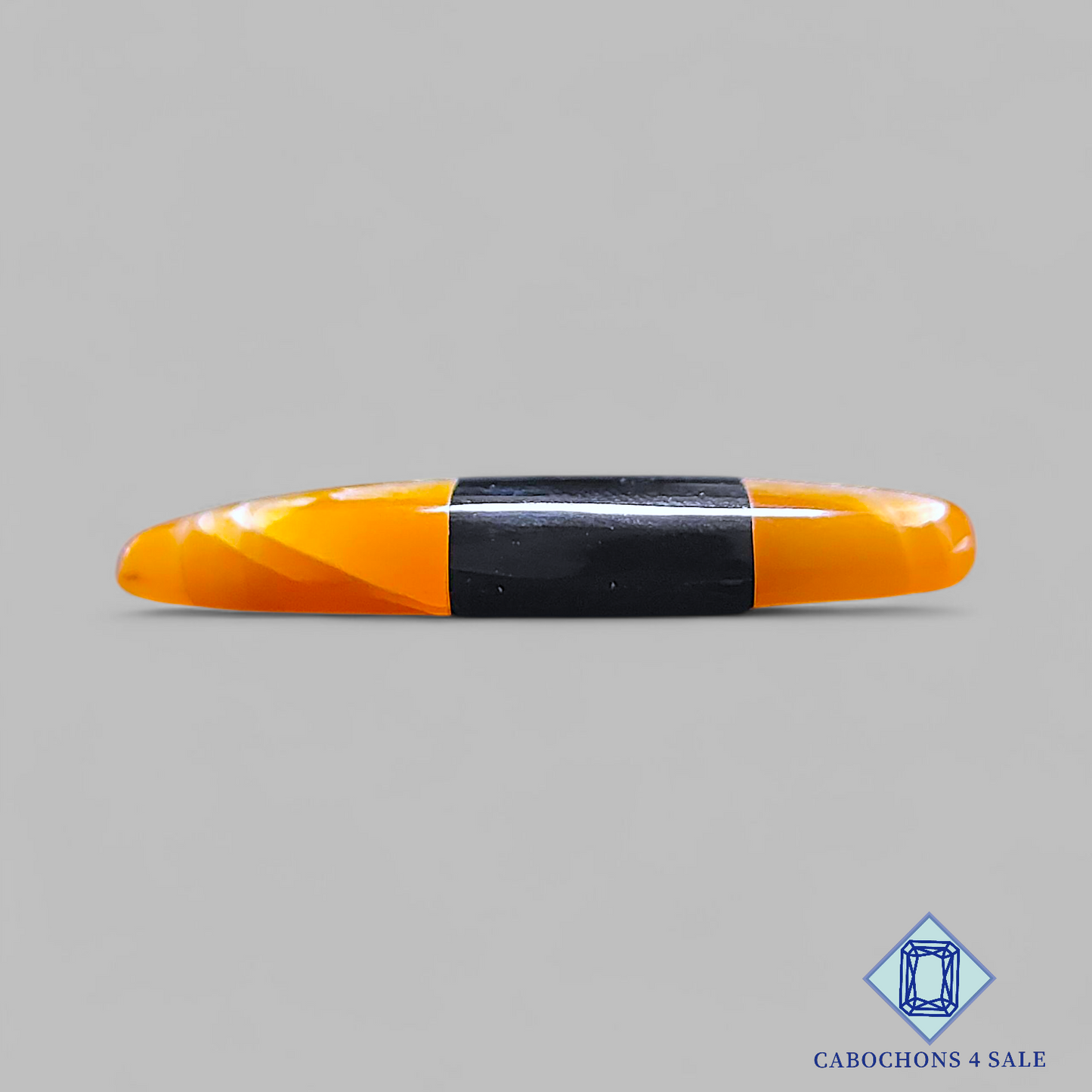 Meteor Shower Rainbow Lattice Sunstone + Black Onyx Doublets Pear Doublets