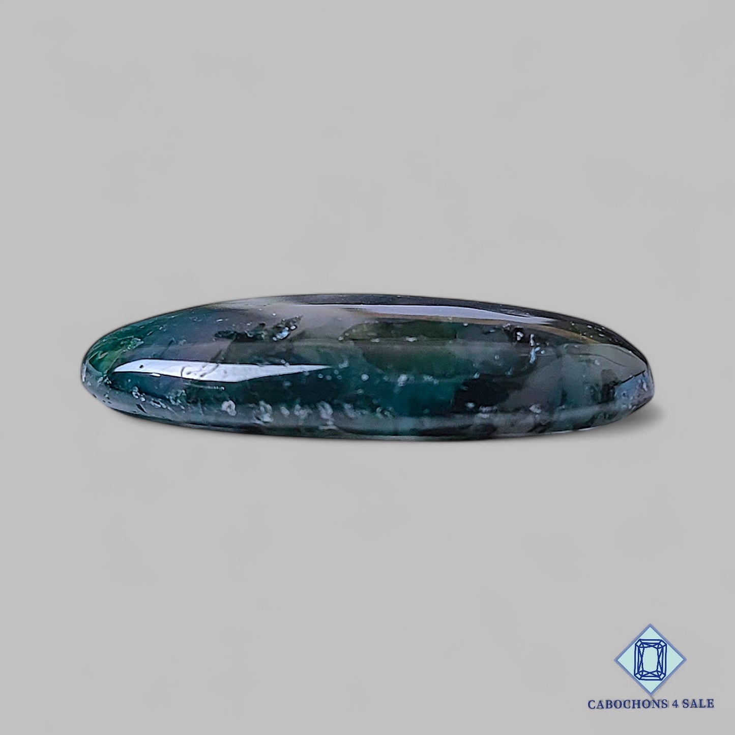 Cabujones ovalados de ágata musgosa natural de 30 x 19 x 5 mm, disponibles para la venta en EE. UU.